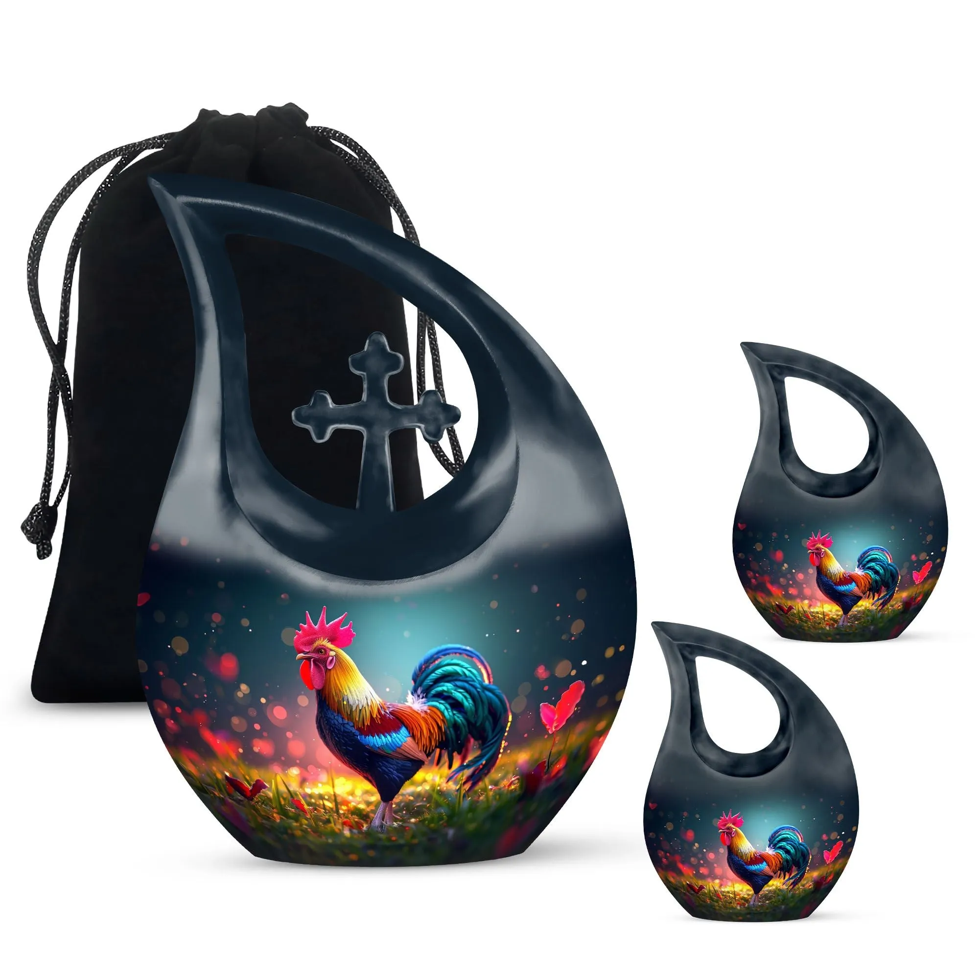 Peace Chicken Urn modern urn for human ashes cremation urn