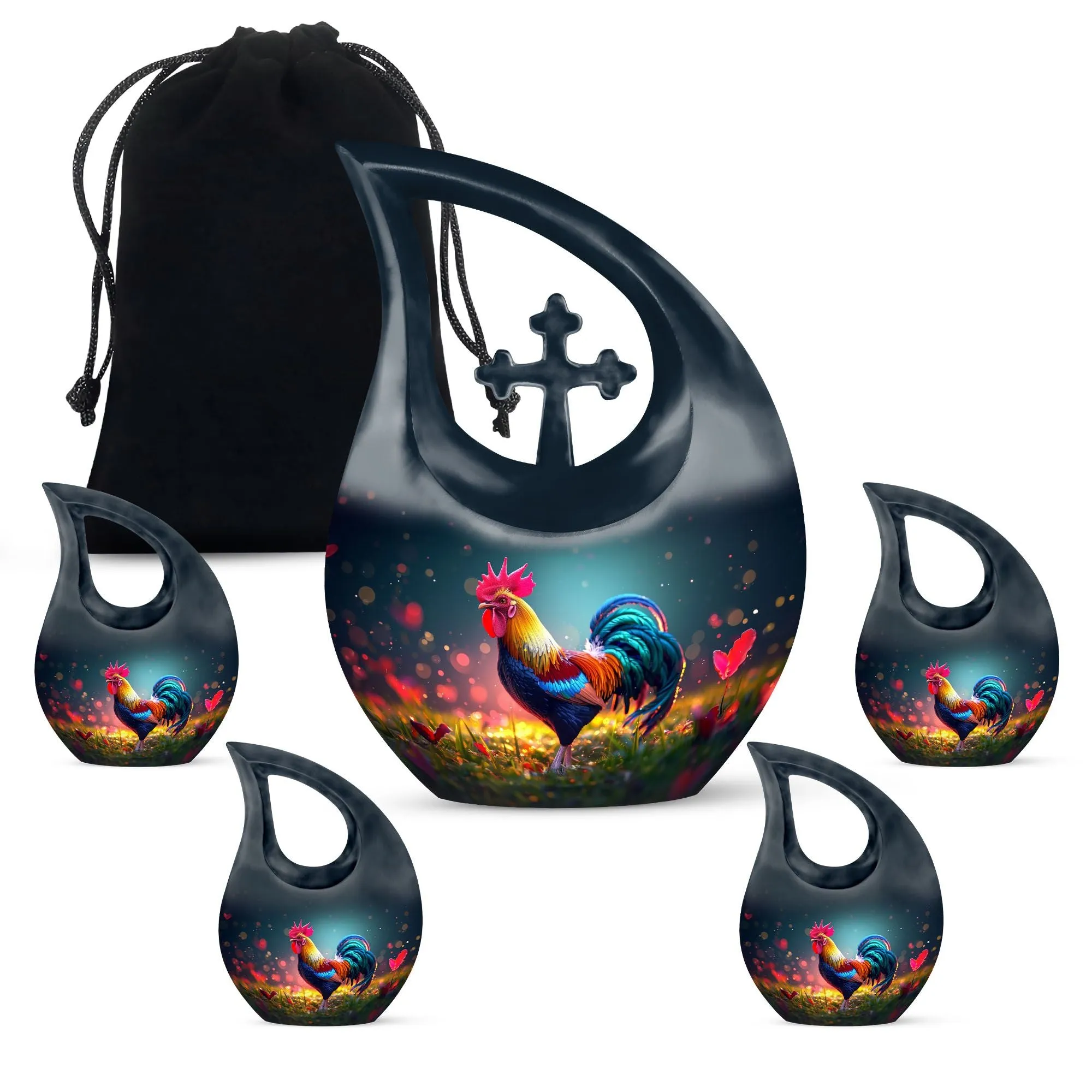 Peace Chicken Urn modern urn for human ashes cremation urn