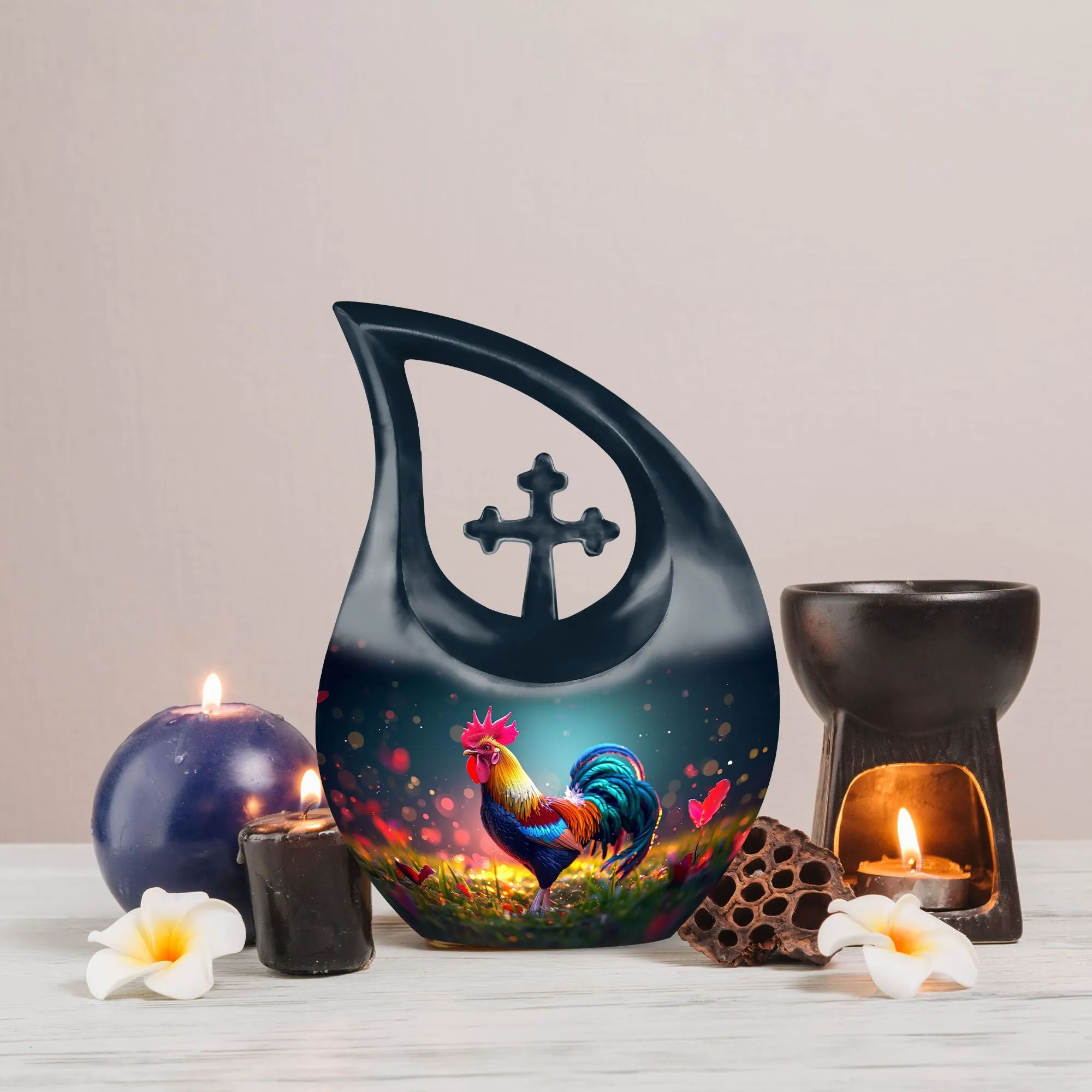 Peace Chicken Urn modern urn for human ashes cremation urn