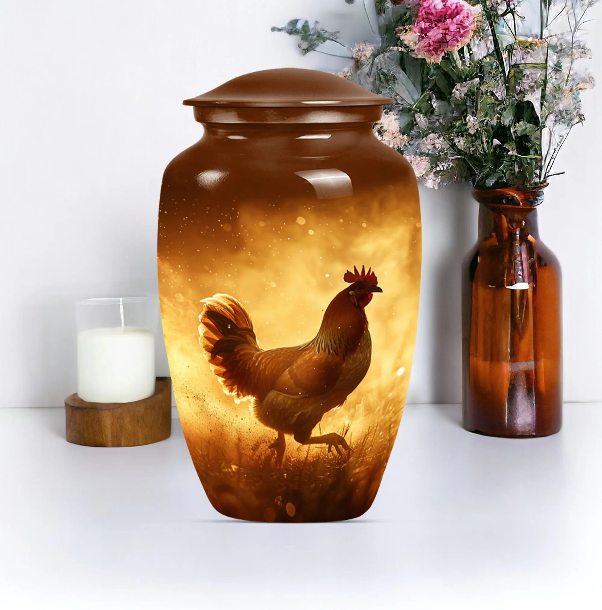 Peaceful Serenity Chicken Urn - A Timeless Tribute to Loved Ones