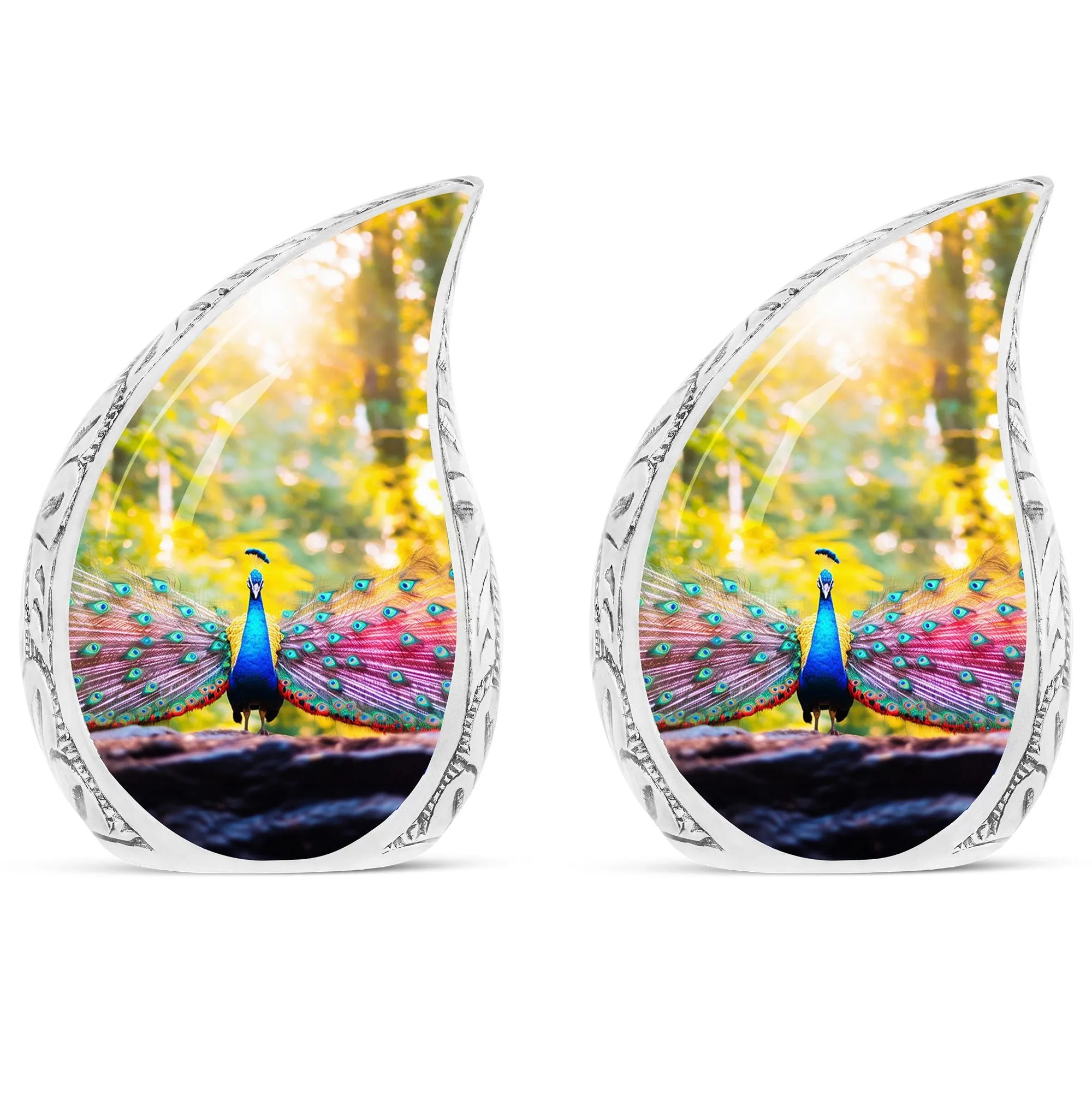 Peacock-Inspired Cremation Urn: The Elegance of Eternal Rest