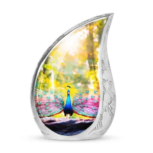Peacock-Inspired Cremation Urn: The Elegance of Eternal Rest