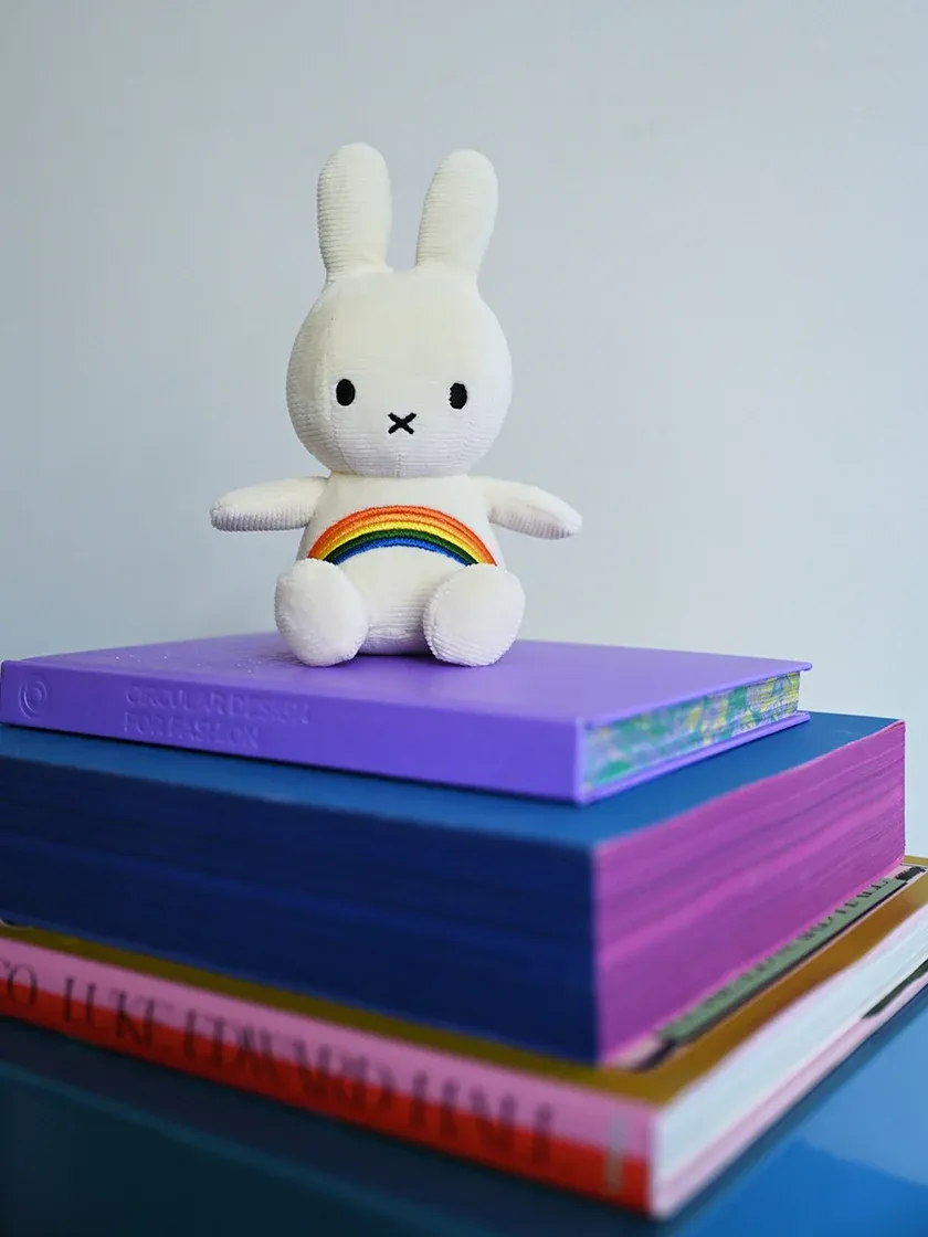 Plush MIFFY Rainbow Offwhite