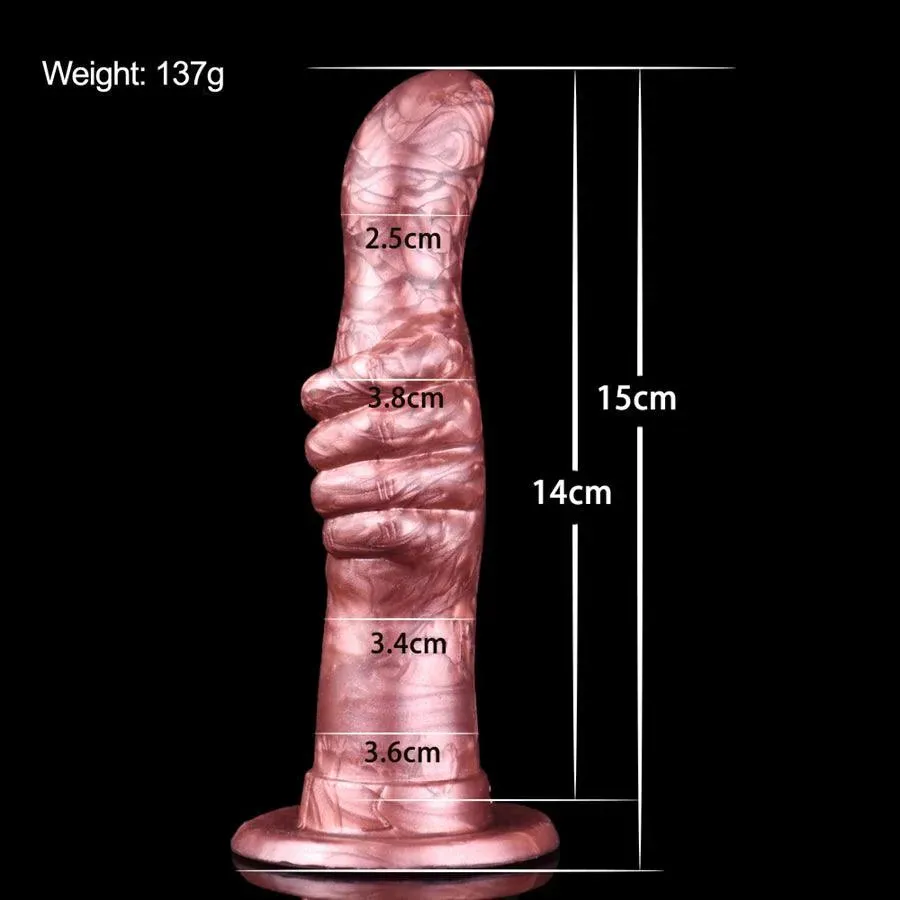 Praise Gesture Suction Cup Dildo