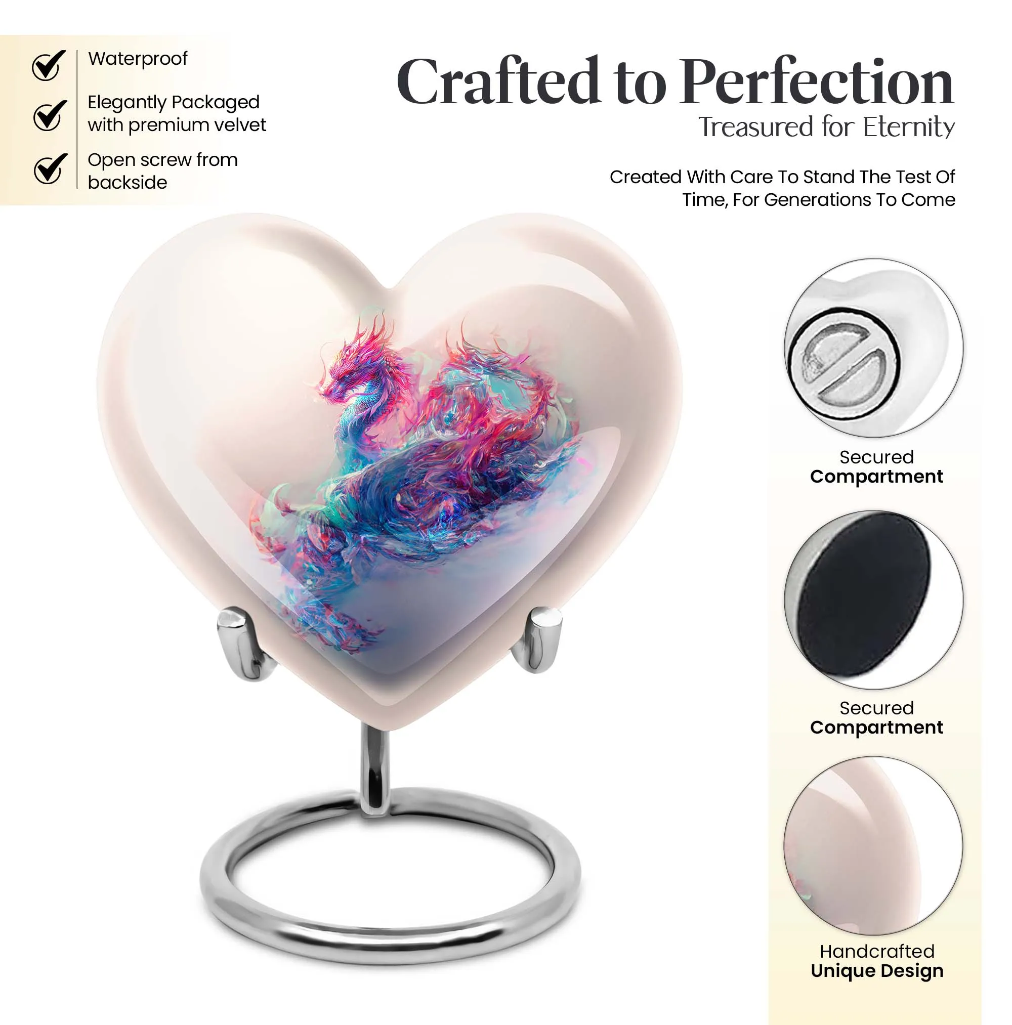 PreservHeart - Dragon Themed Customizable Cremation Urn