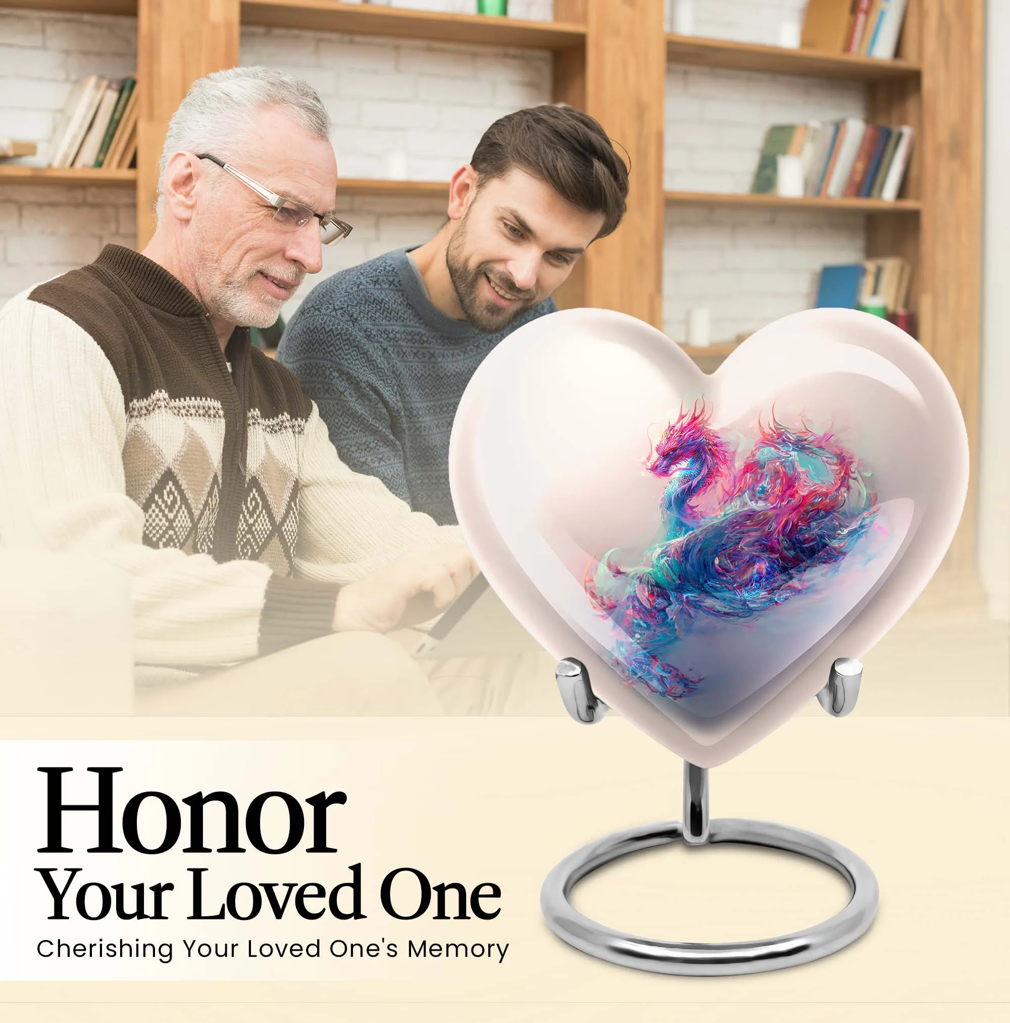 PreservHeart - Dragon Themed Customizable Cremation Urn