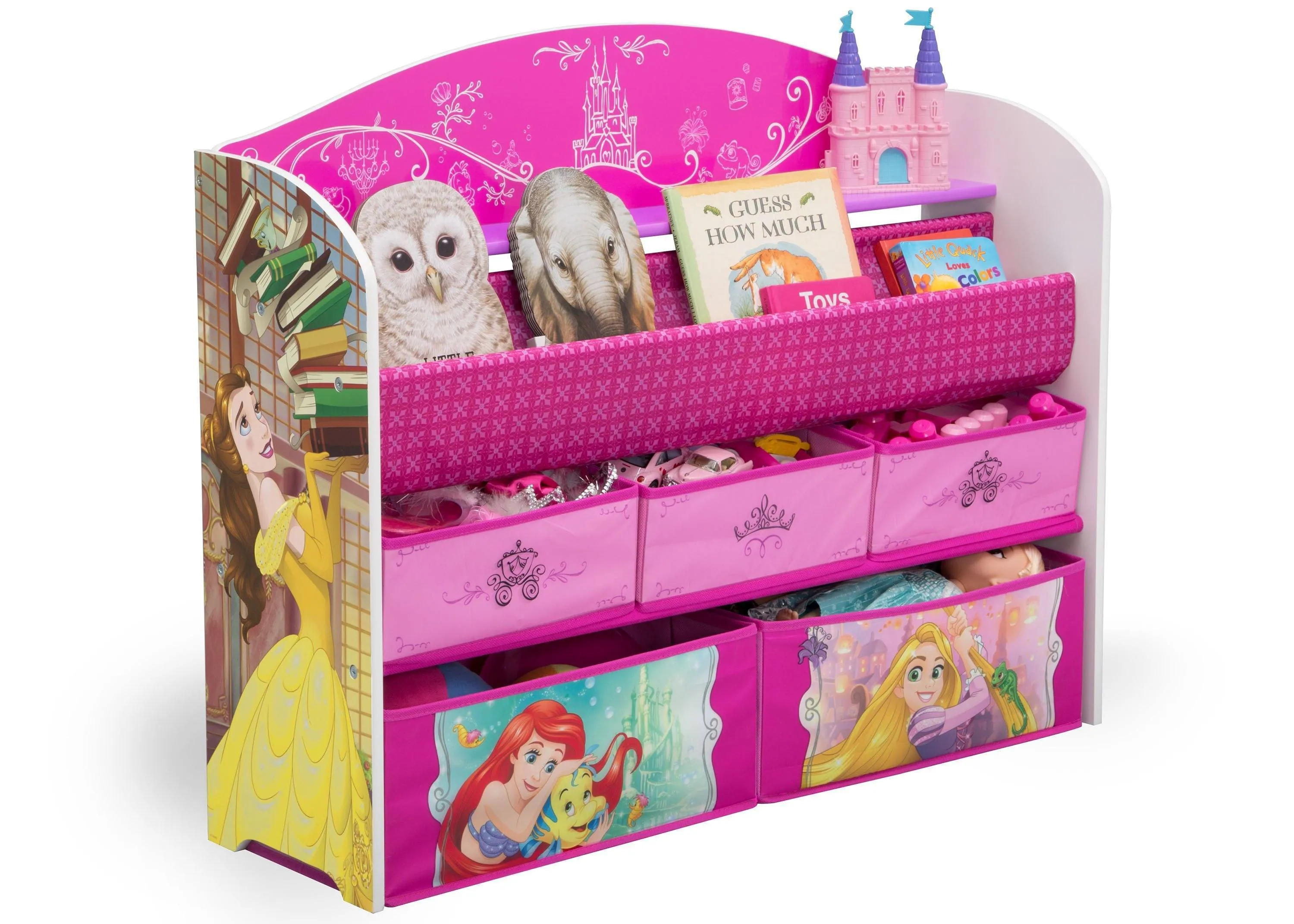 Princess Deluxe Book & Toy Organizer