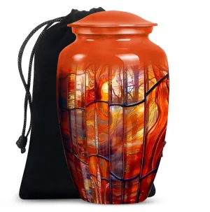 Prismatic Memorial Stained Glass Urn for Human Ashes