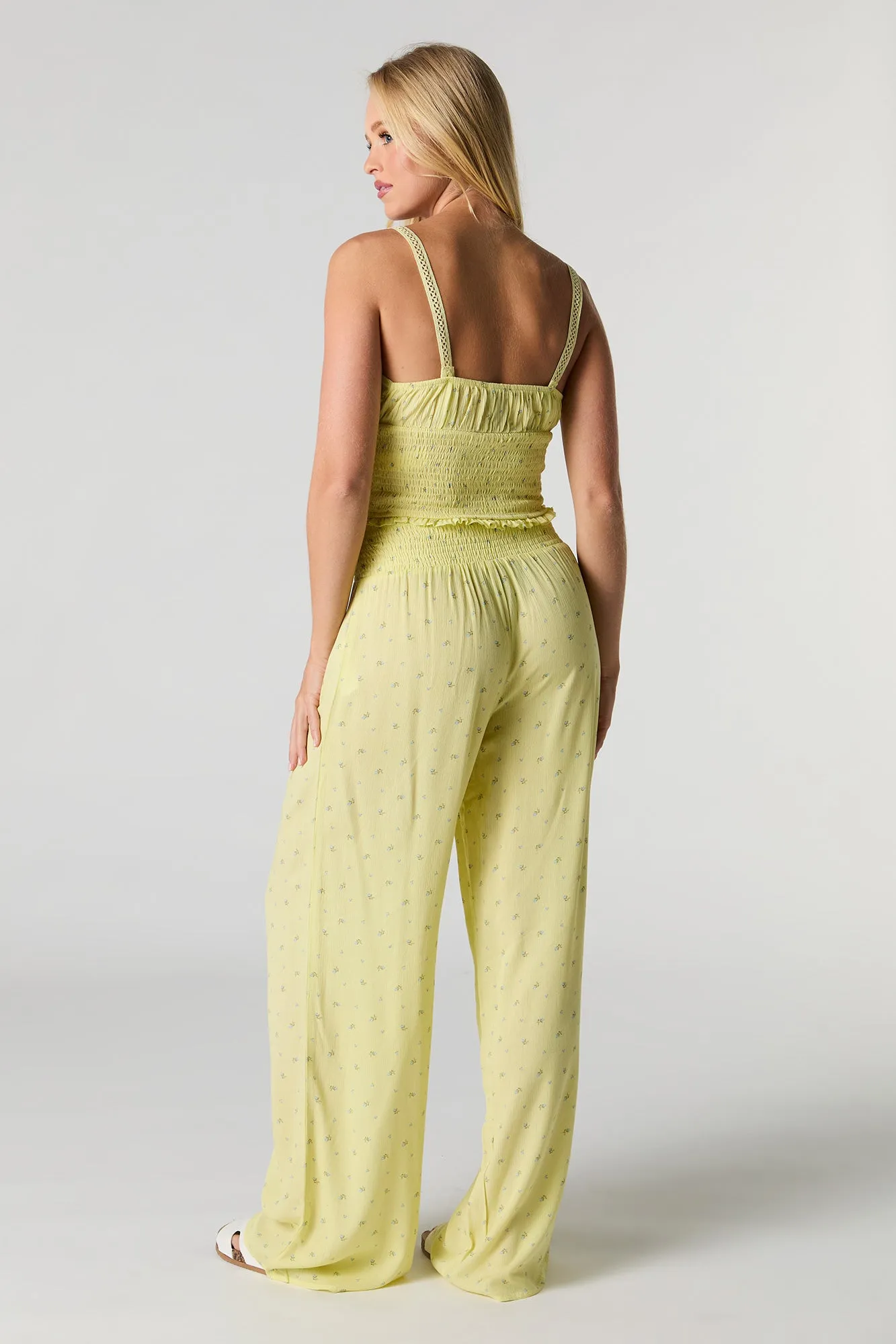 Pull On Flowy Wide Leg Pant