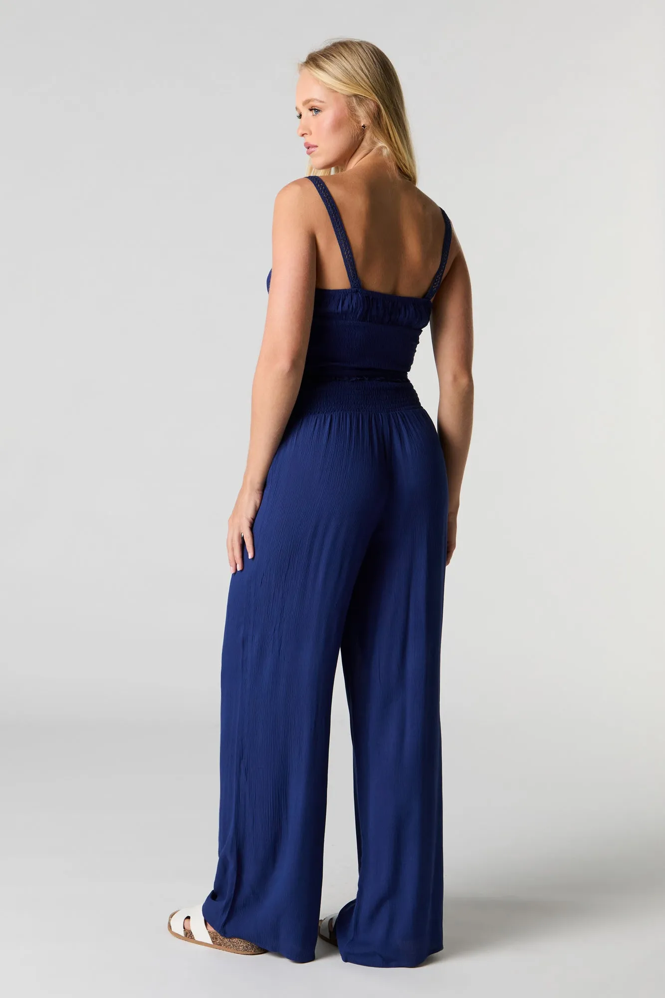 Pull On Flowy Wide Leg Pant