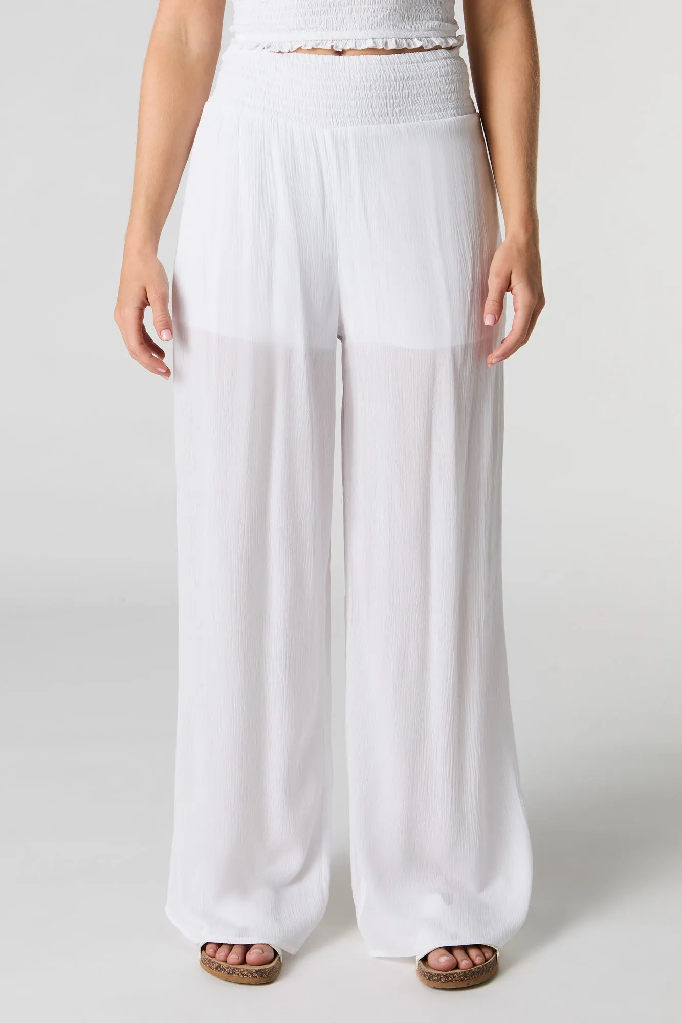 Pull On Flowy Wide Leg Pant