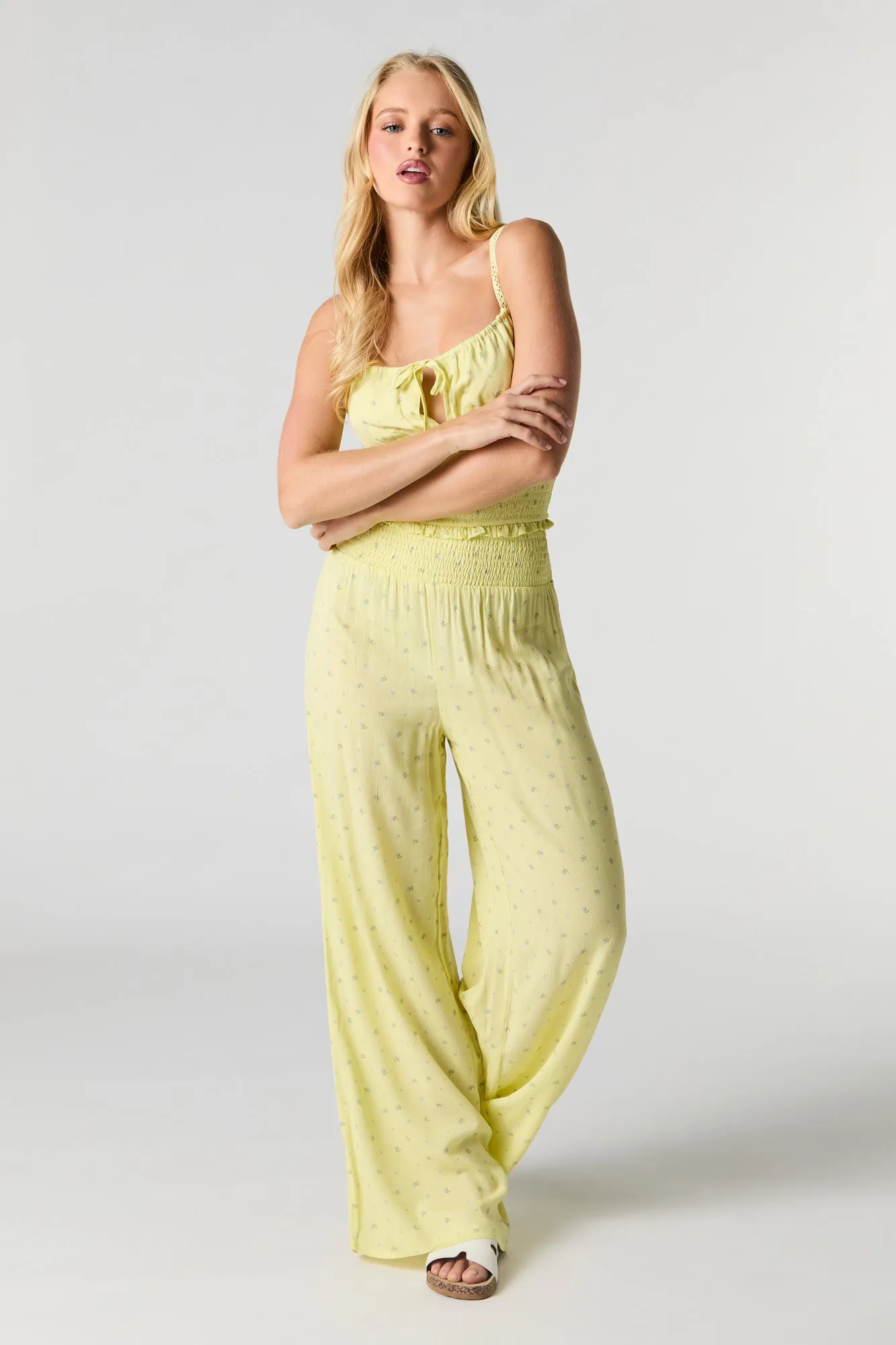Pull On Flowy Wide Leg Pant