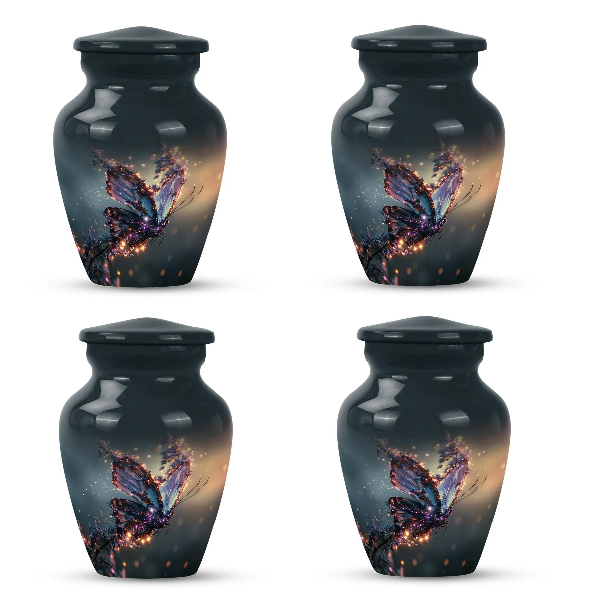 Purple Butterfly Cremation Urn - A Resting Place for Loved One