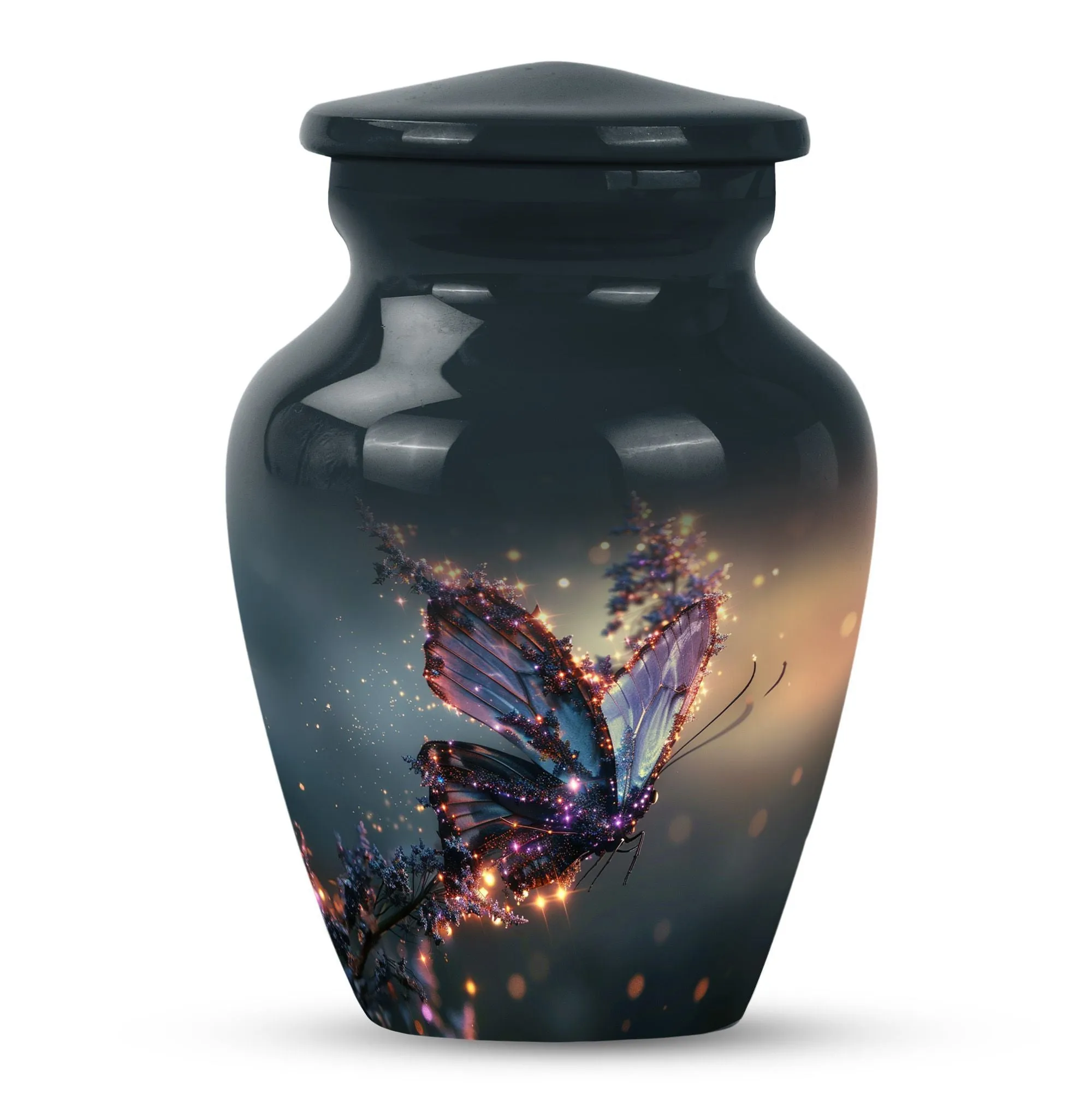 Purple Butterfly Cremation Urn - A Resting Place for Loved One