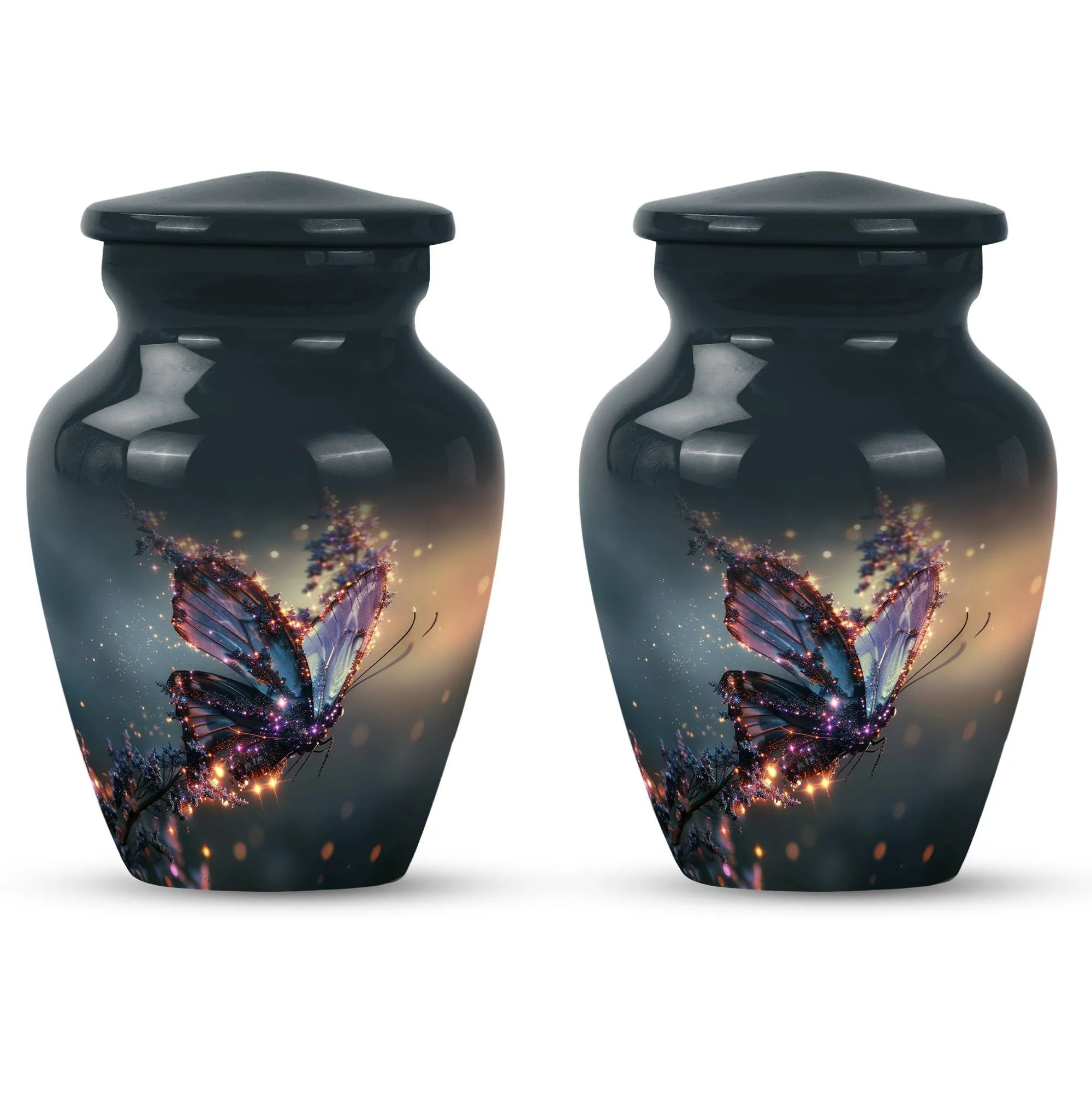 Purple Butterfly Cremation Urn - A Resting Place for Loved One