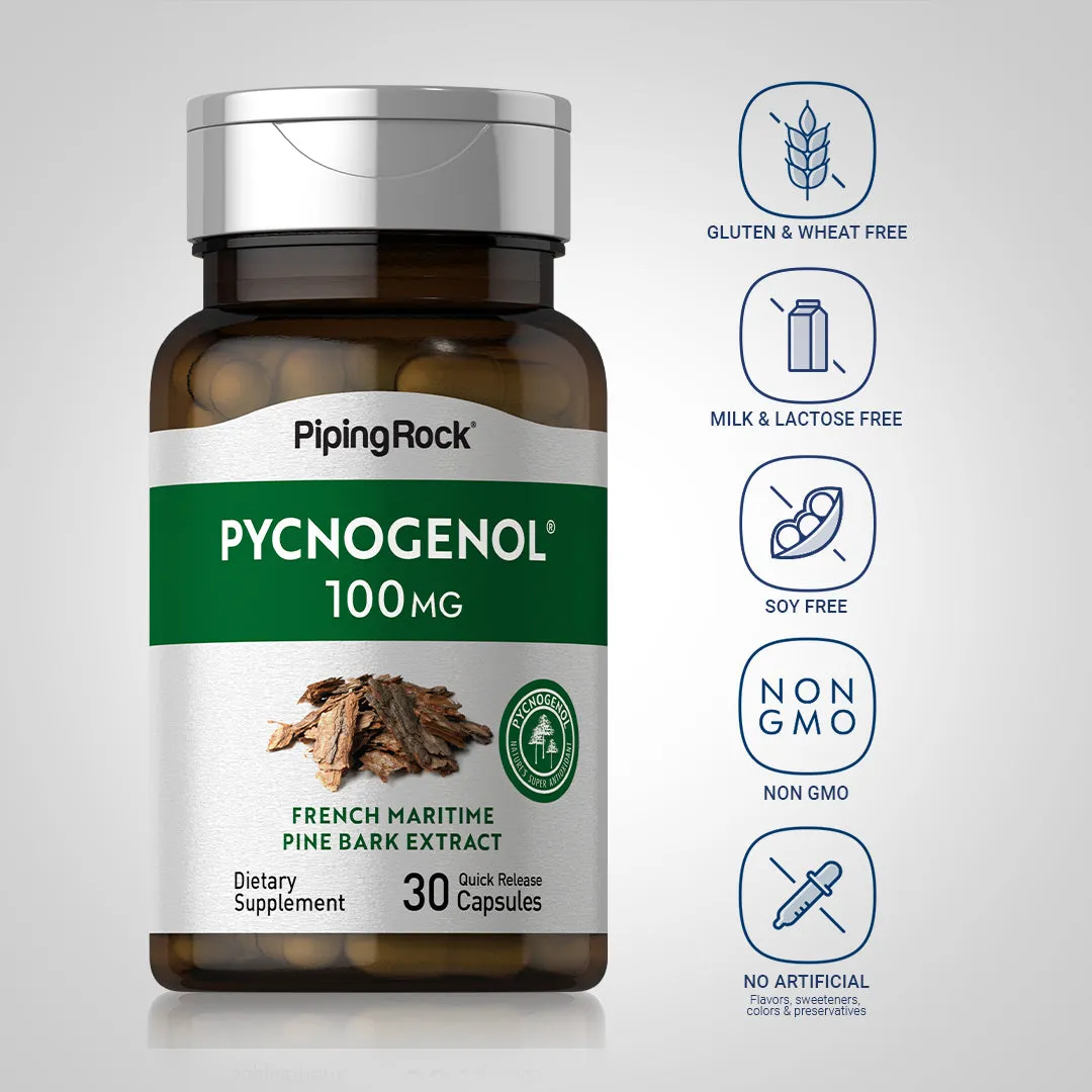 Pycnogenol, 100 mg, 30 Quick Release Capsules