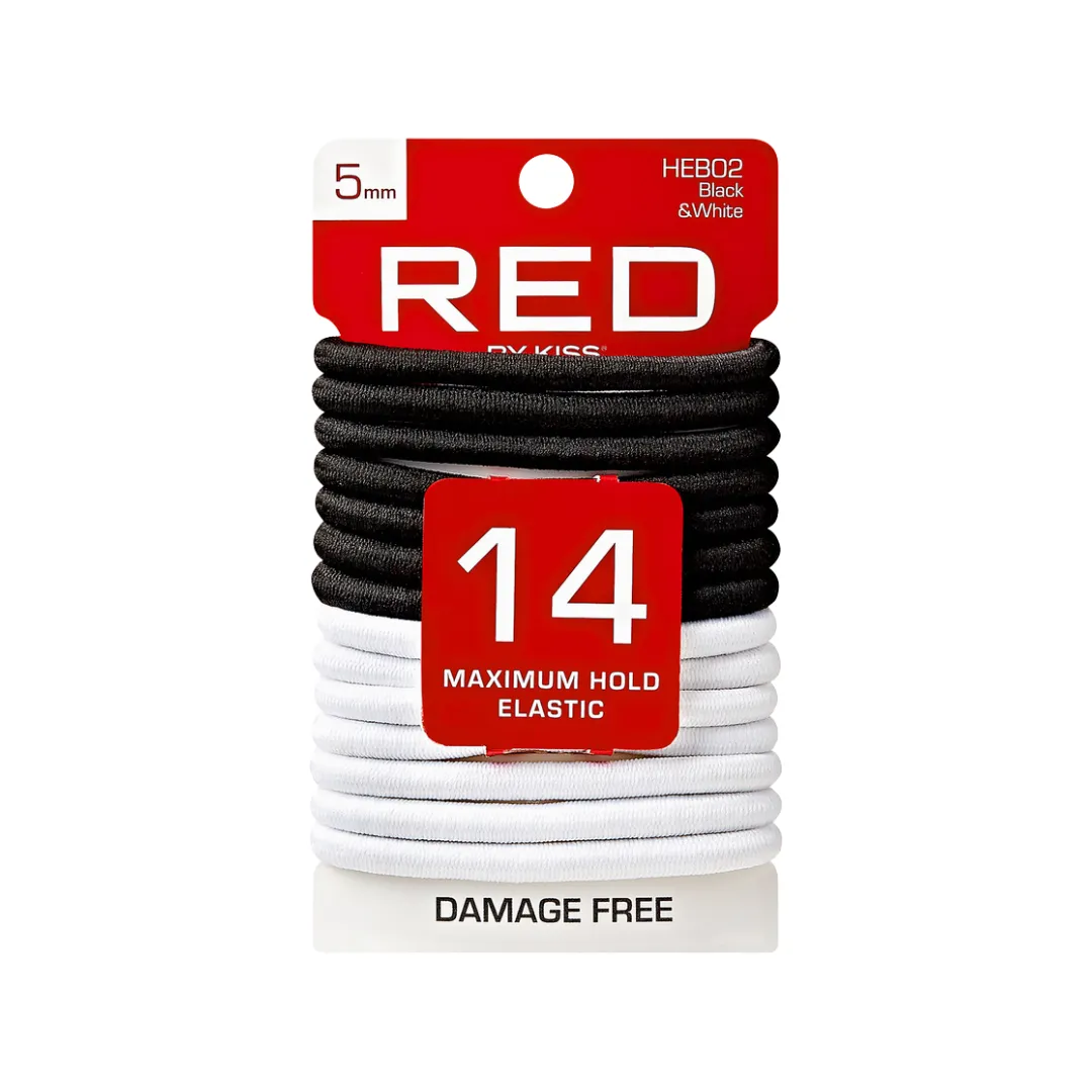 Red By Kiss Elastic Band 5mm - 14 Ct