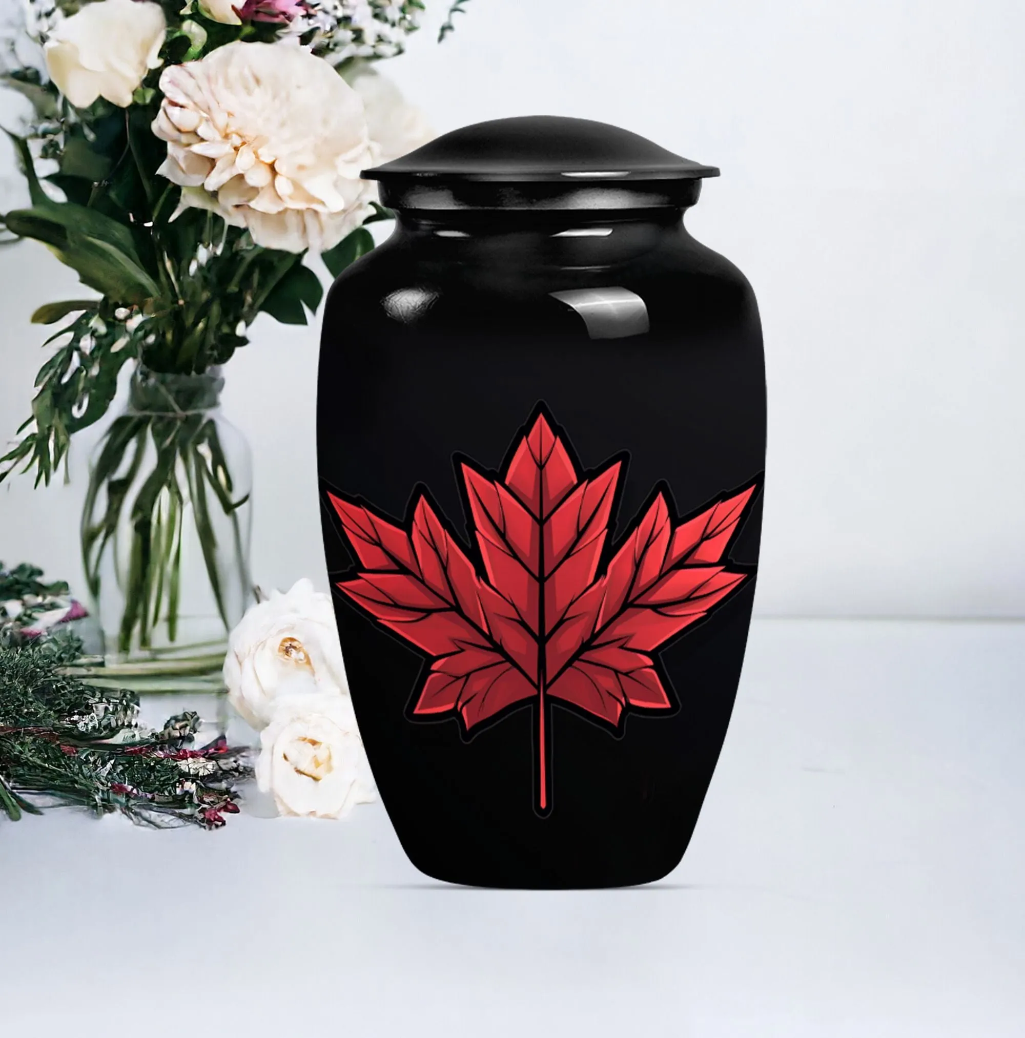 Remembrance Mapple Leaf Memorial Burial Keepsake