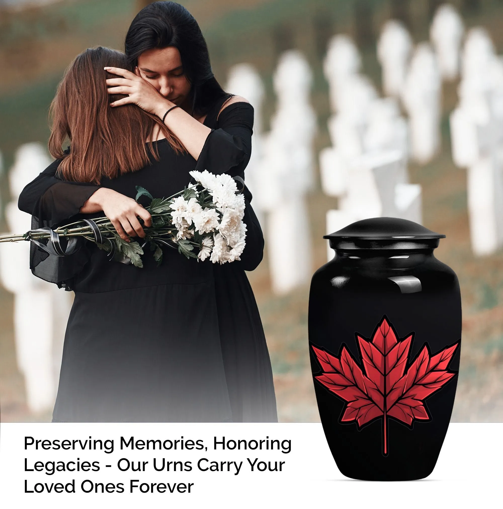 Remembrance Mapple Leaf Memorial Burial Keepsake