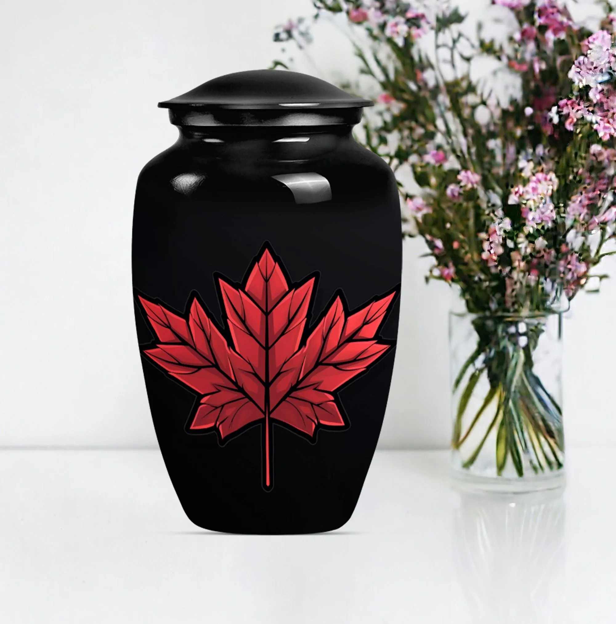 Remembrance Mapple Leaf Memorial Burial Keepsake
