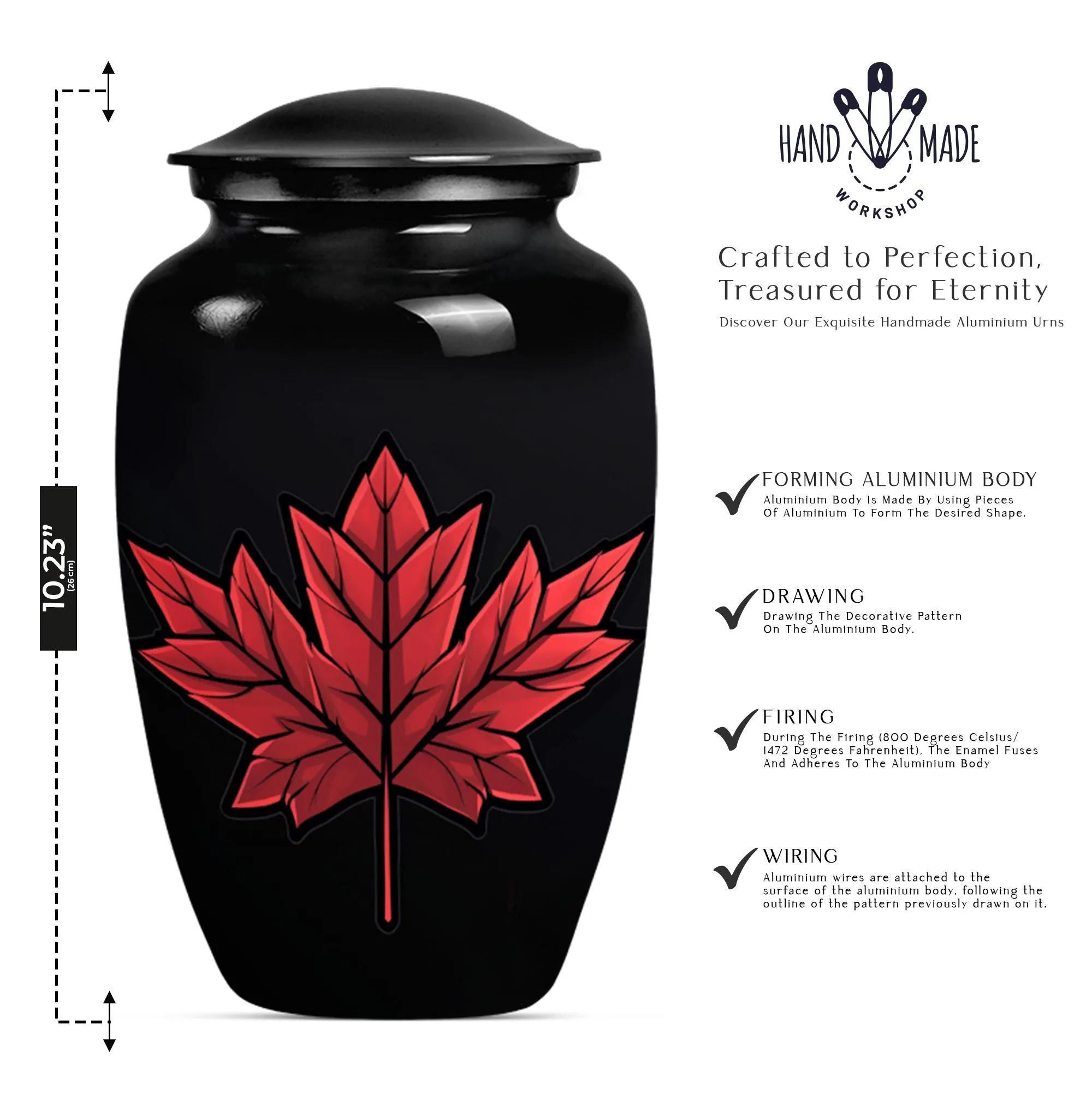 Remembrance Mapple Leaf Memorial Burial Keepsake