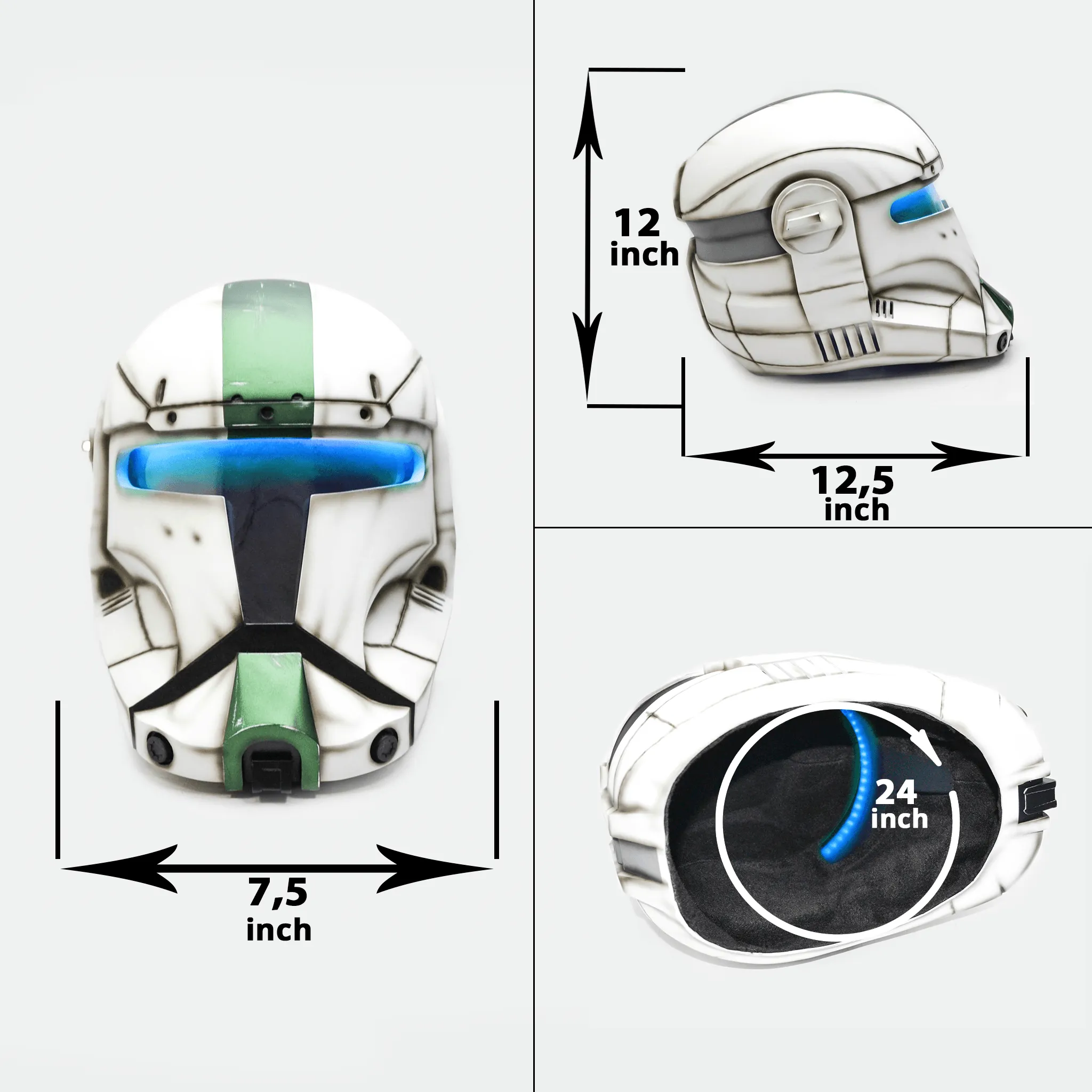 Republic Commando - Bad Batch Helmet with LED