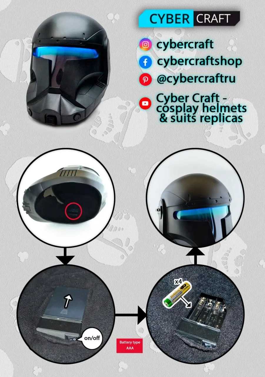 Republic Commando - Bad Batch Helmet with LED
