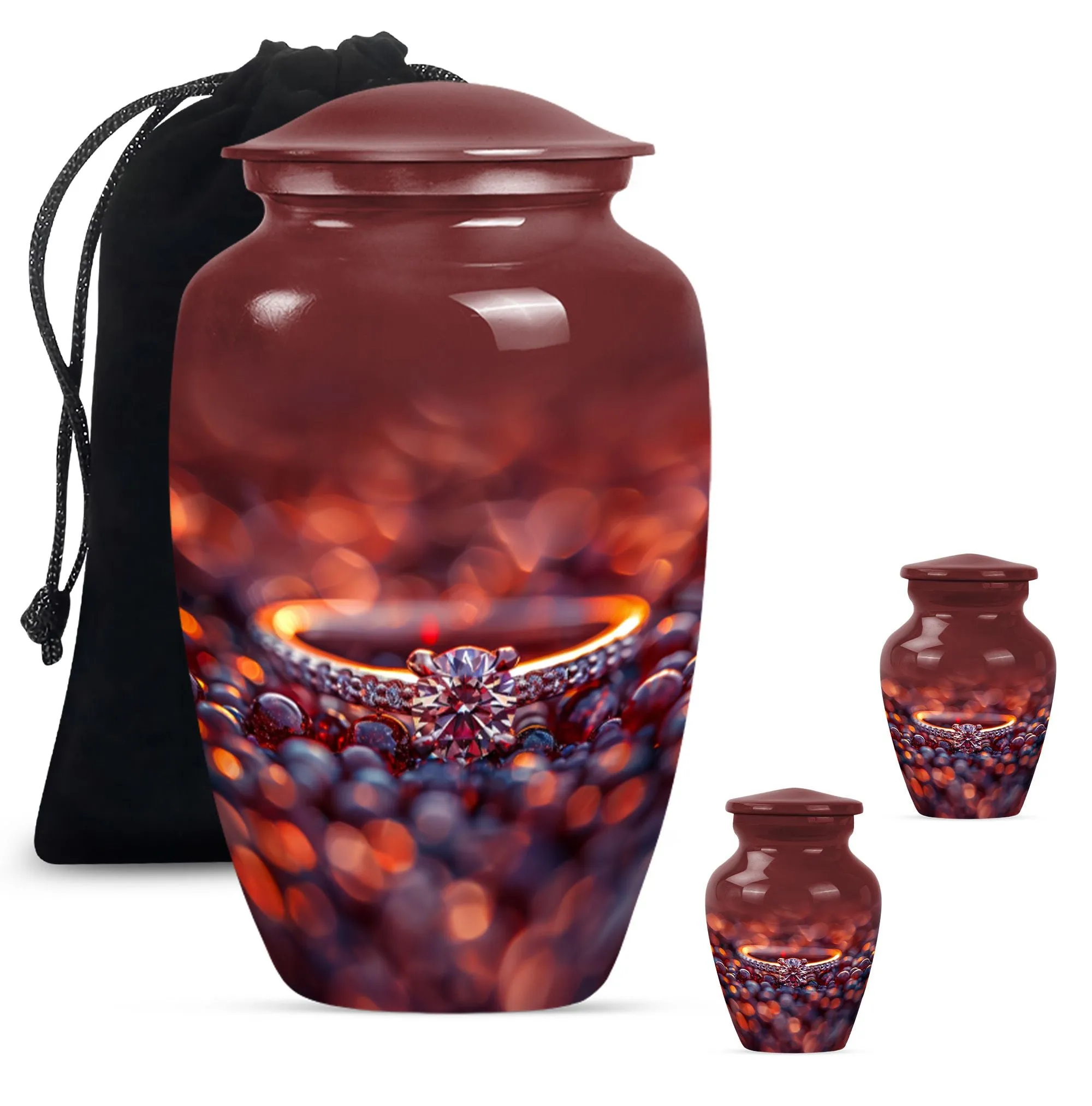 Ring Urn and Burial Custom Urn for Peaceful Eternity