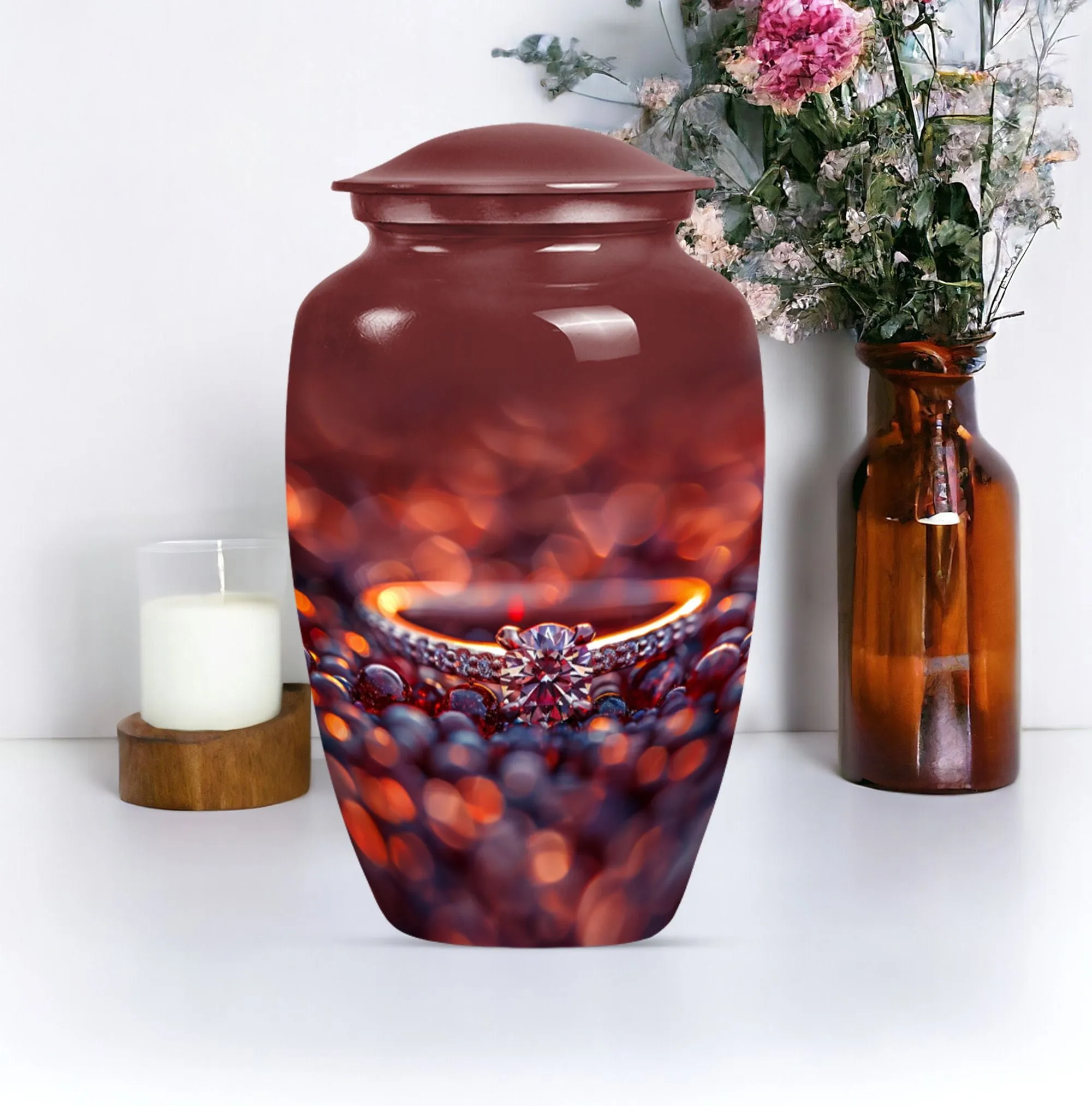 Ring Urn and Burial Custom Urn for Peaceful Eternity