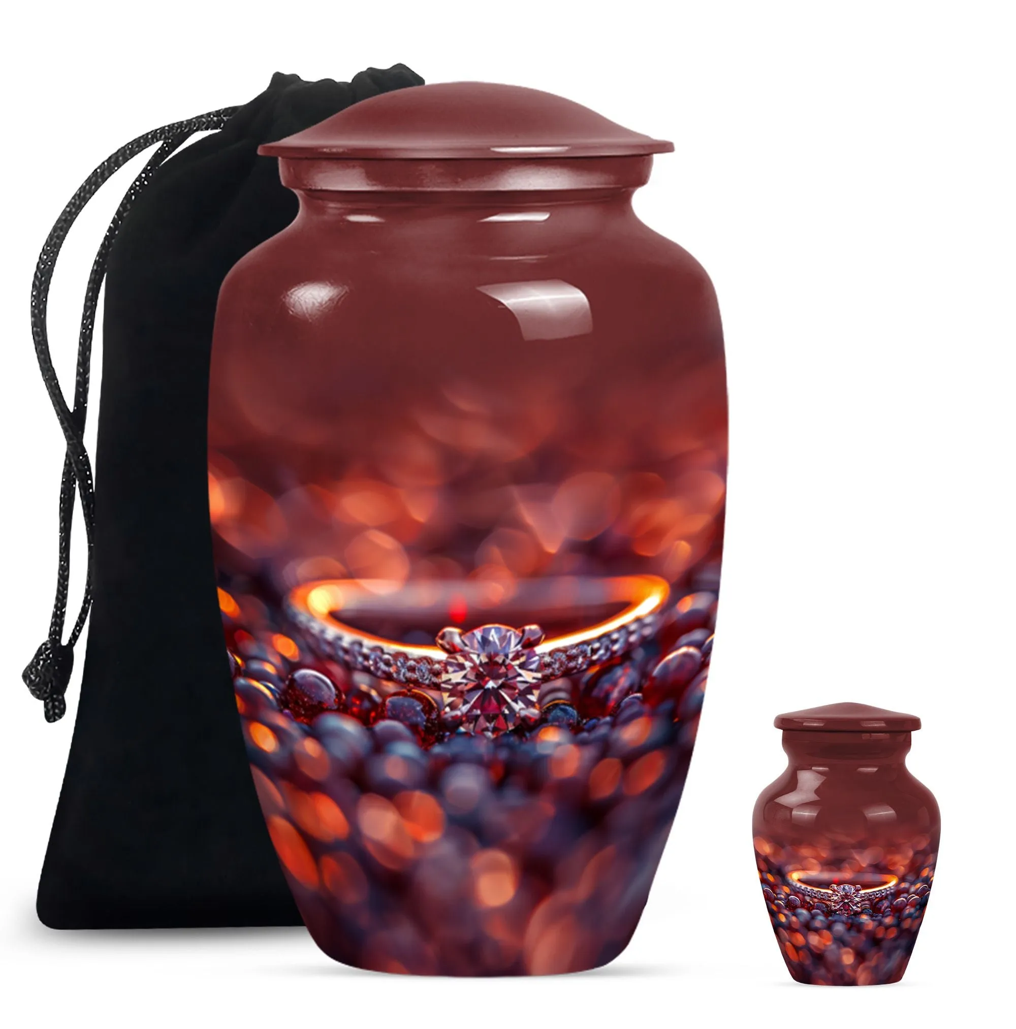 Ring Urn and Burial Custom Urn for Peaceful Eternity