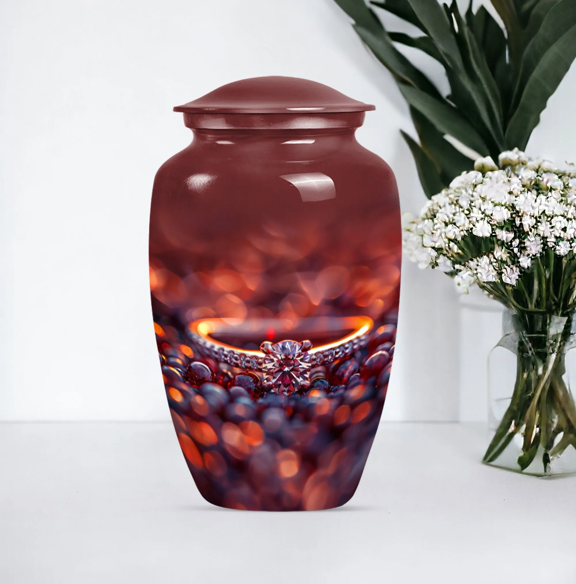 Ring Urn and Burial Custom Urn for Peaceful Eternity