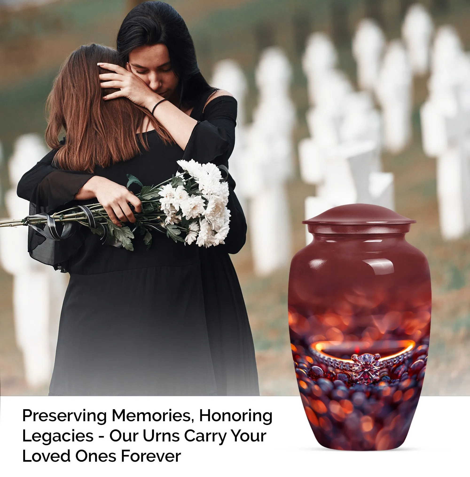 Ring Urn and Burial Custom Urn for Peaceful Eternity