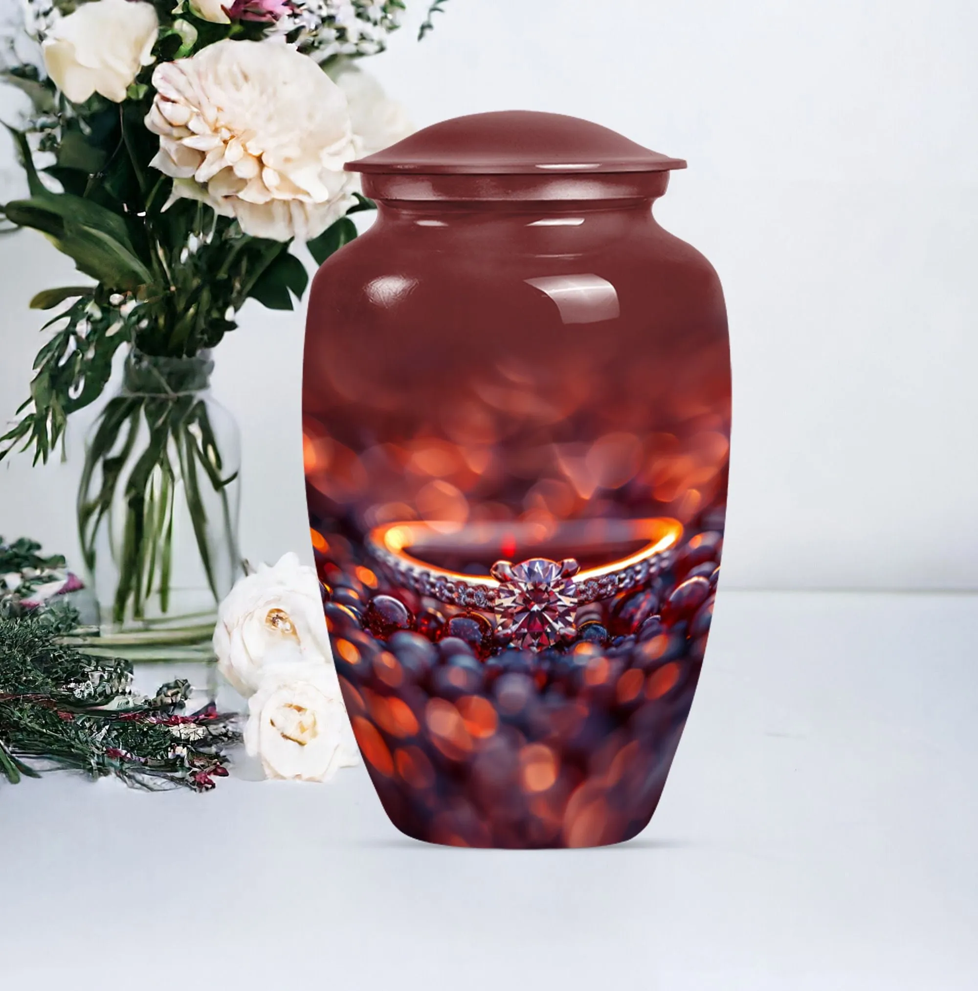 Ring Urn and Burial Custom Urn for Peaceful Eternity