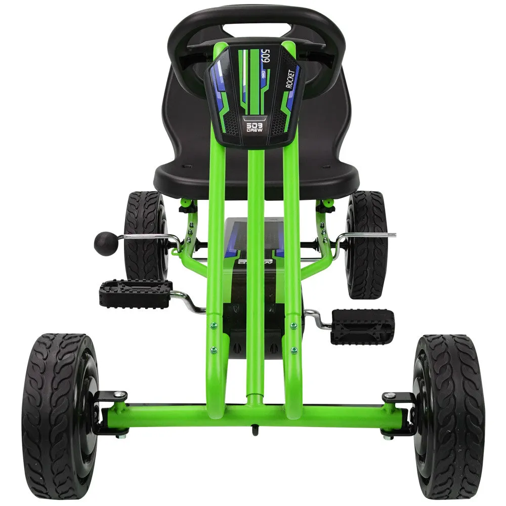 Rocket Pedal Go Kart - High-Performance Ride-On Toy - Green