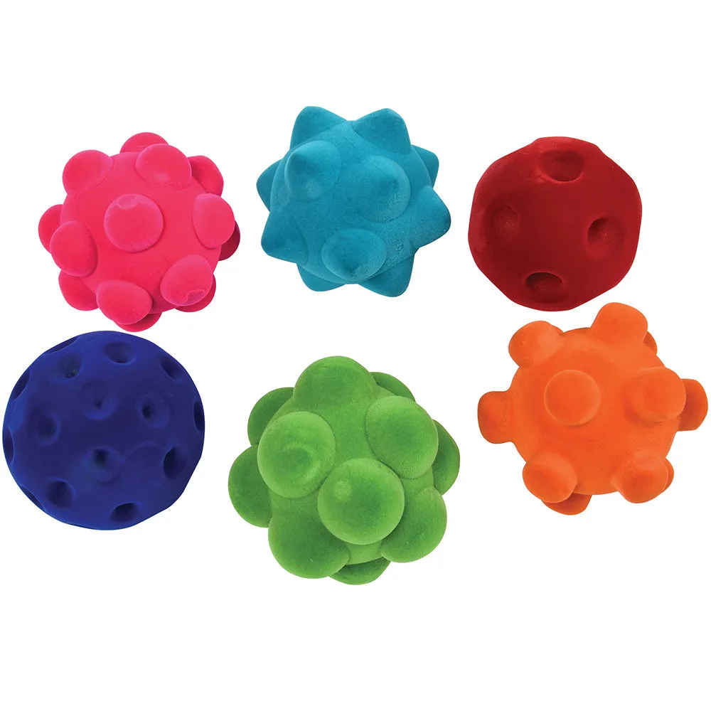 Rubbabu&reg; 3" Sensory Balls - 6 PC