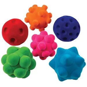 Rubbabu&reg; Sensory Ball Assortment, Polybag - 6 PC