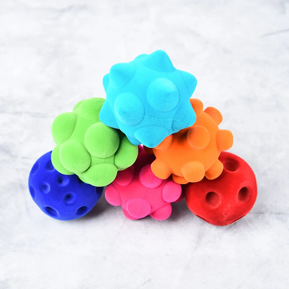 Rubbabu&reg; Sensory Ball Assortment, Polybag - 6 PC