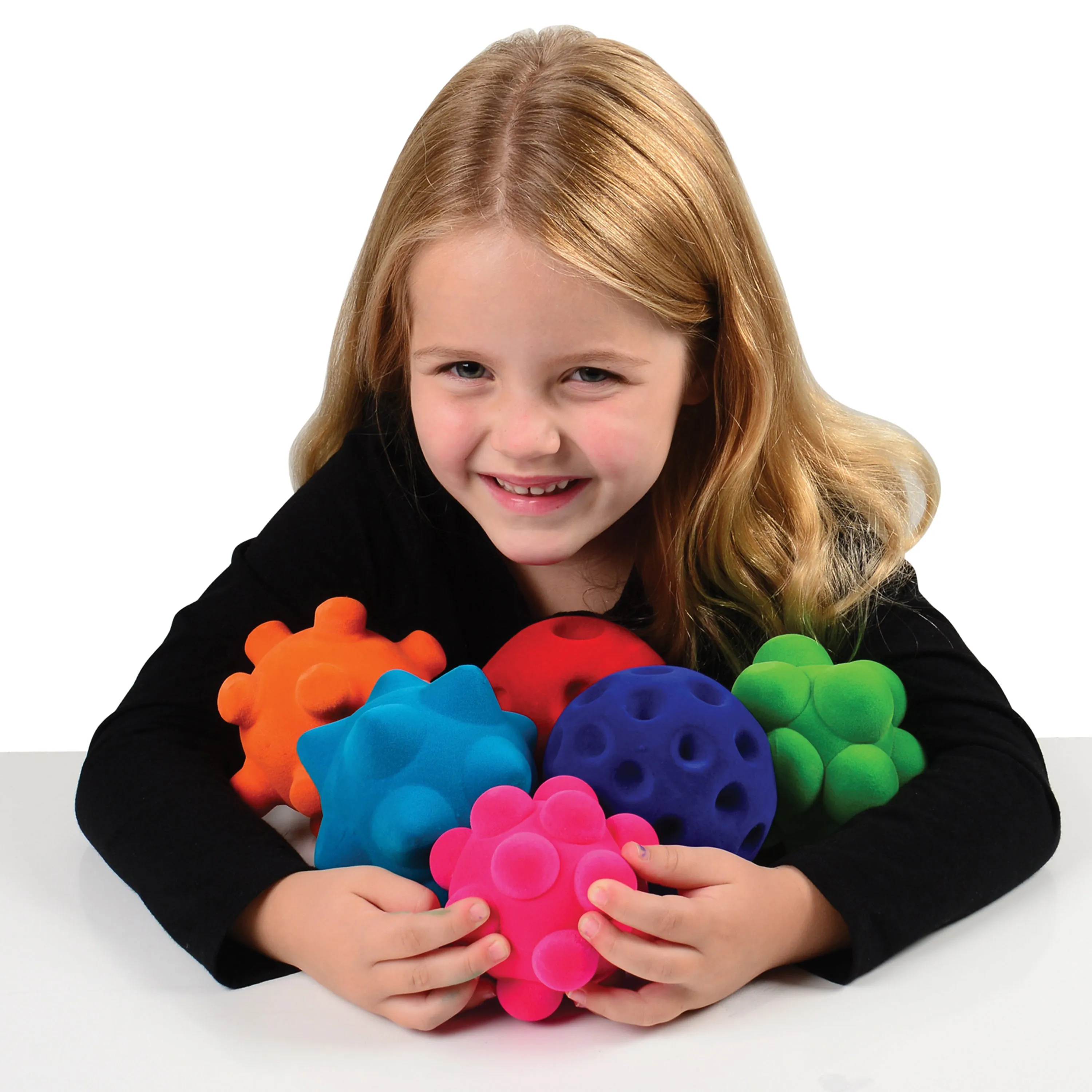Rubbabu&reg; Sensory Ball Assortment, Polybag - 6 PC