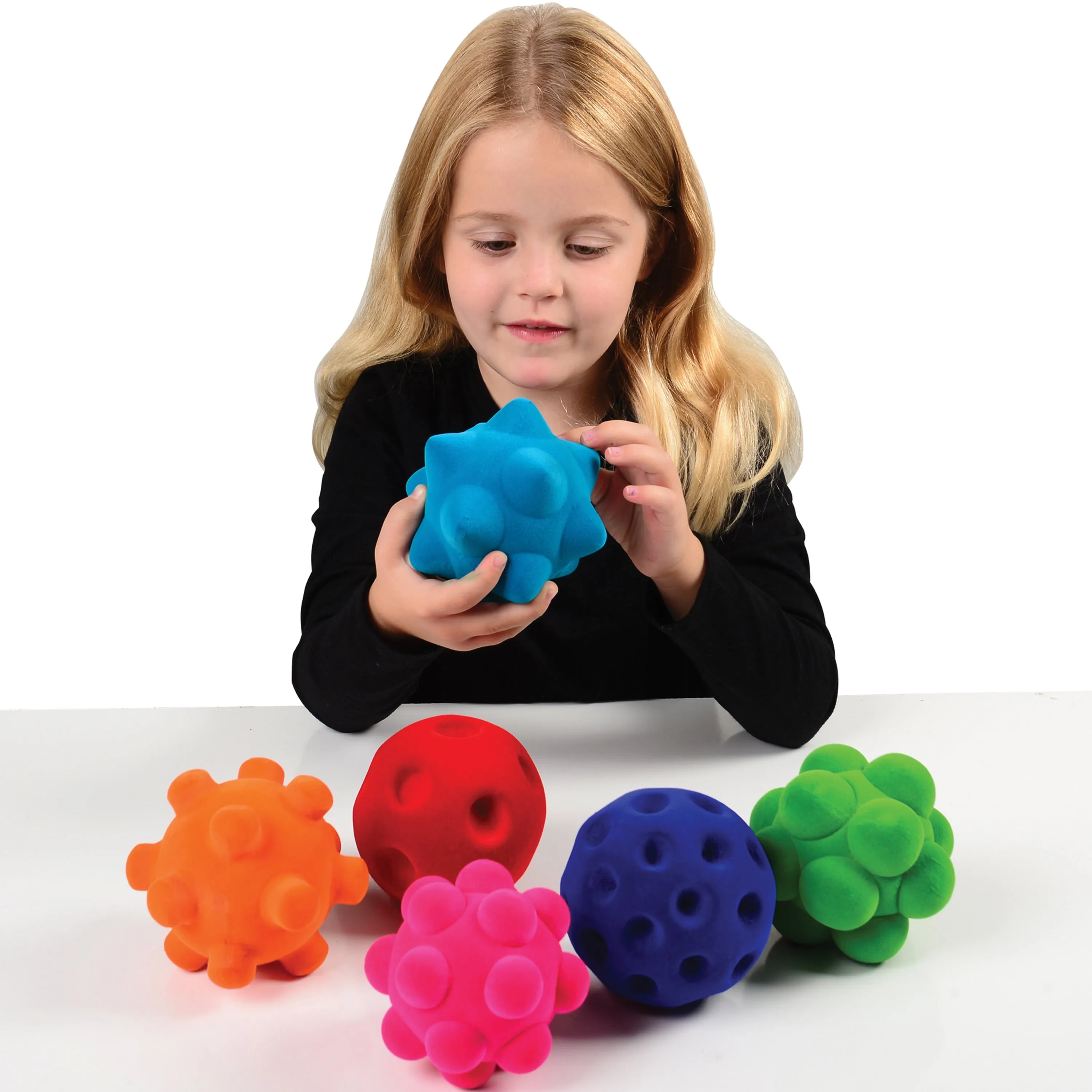 Rubbabu&reg; Sensory Ball Assortment, Polybag - 6 PC