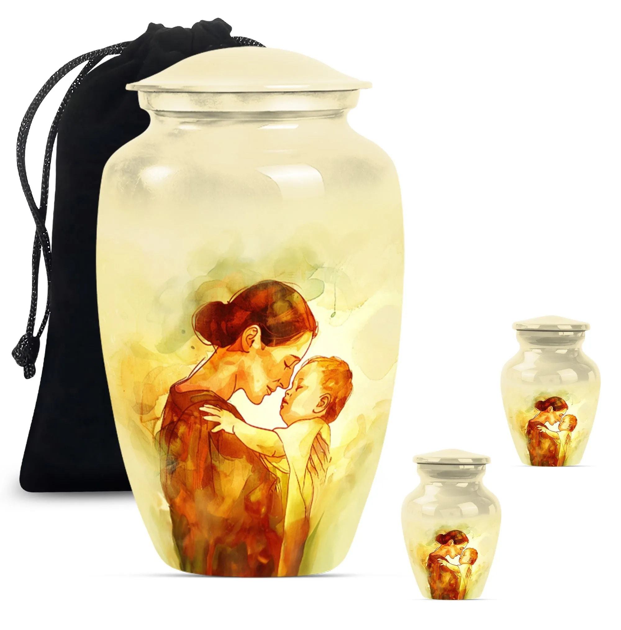 Serenity: Mother Urn, Timeless Memorial Cremation Artifact