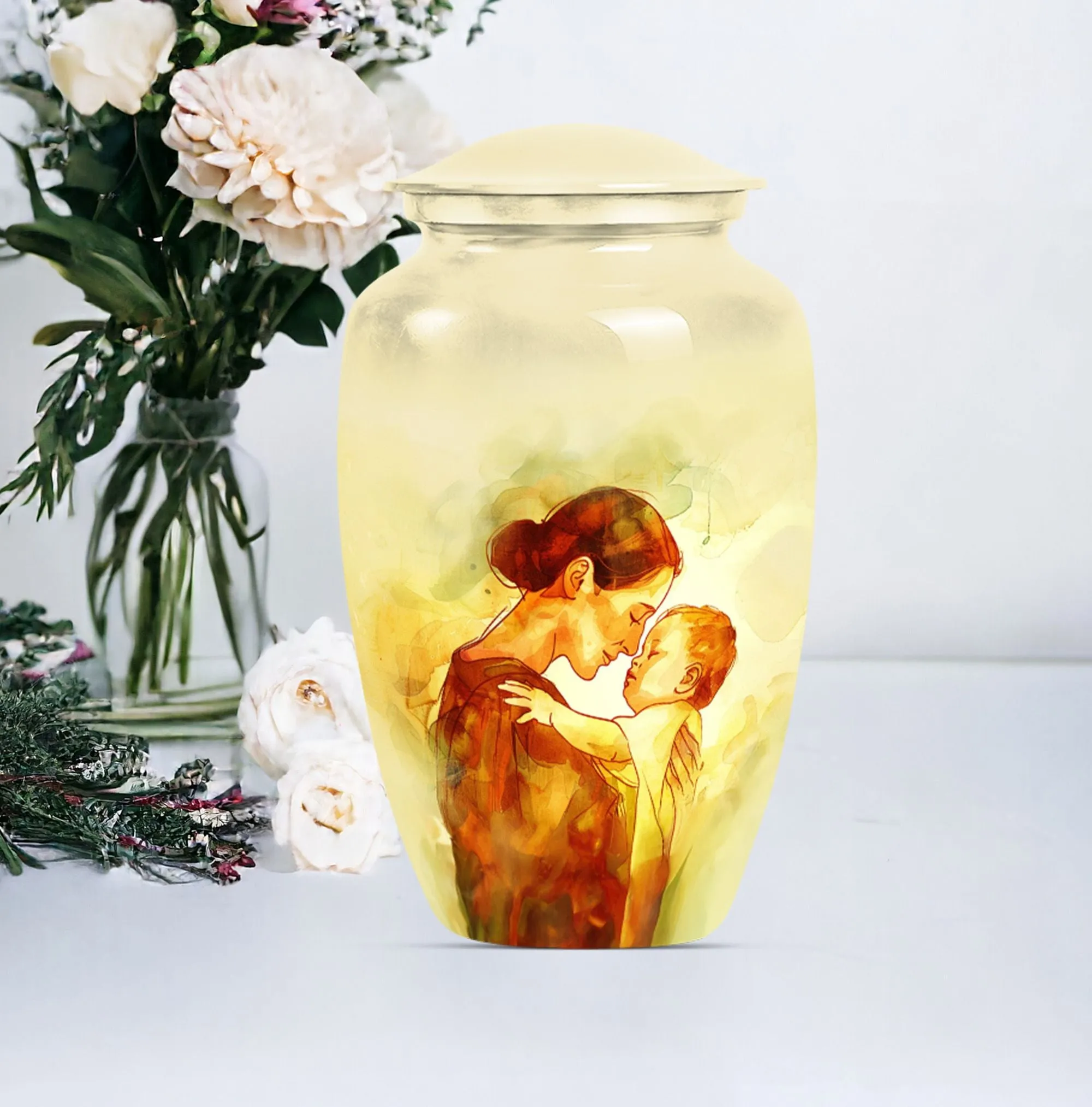 Serenity: Mother Urn, Timeless Memorial Cremation Artifact
