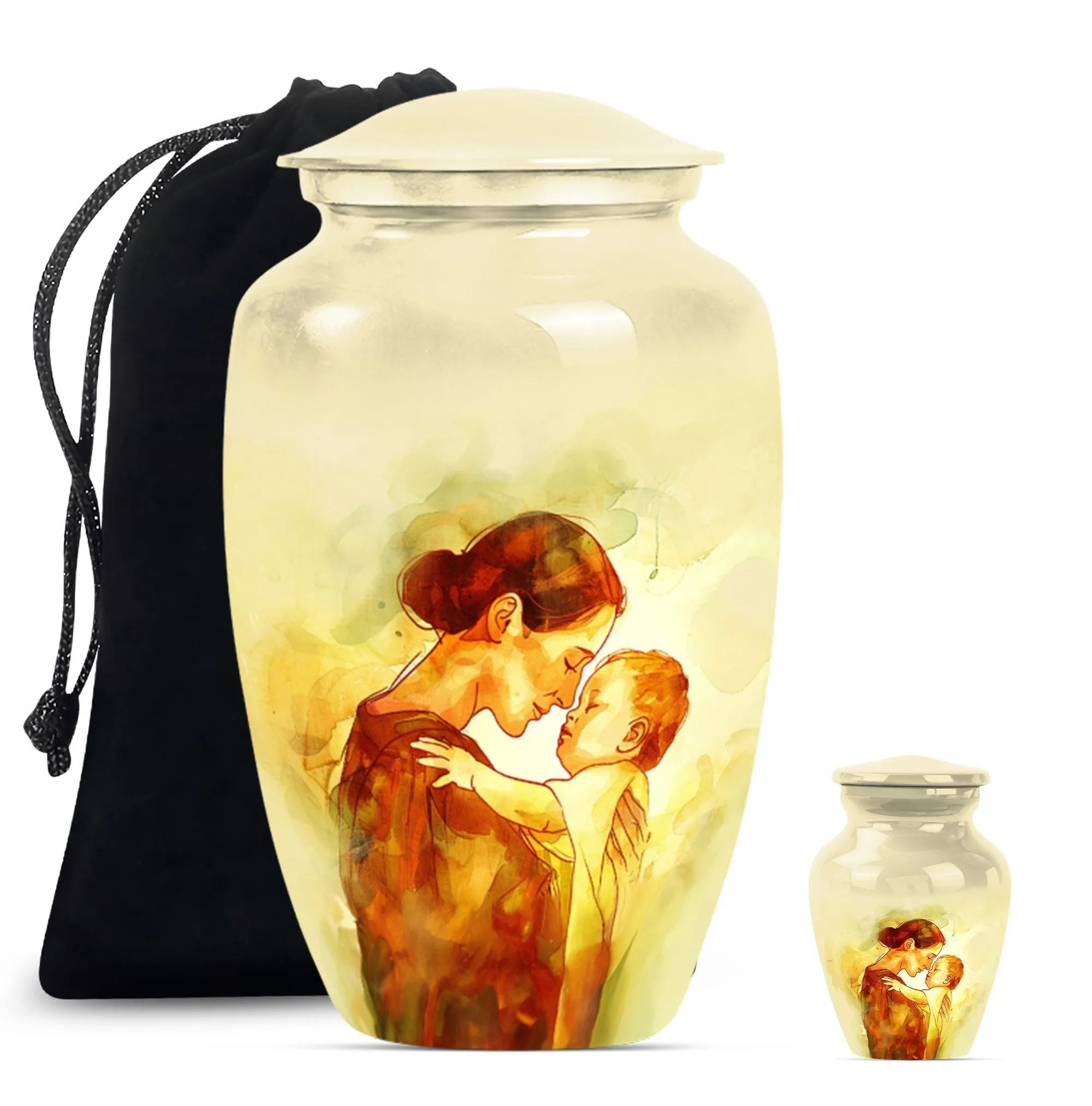 Serenity: Mother Urn, Timeless Memorial Cremation Artifact