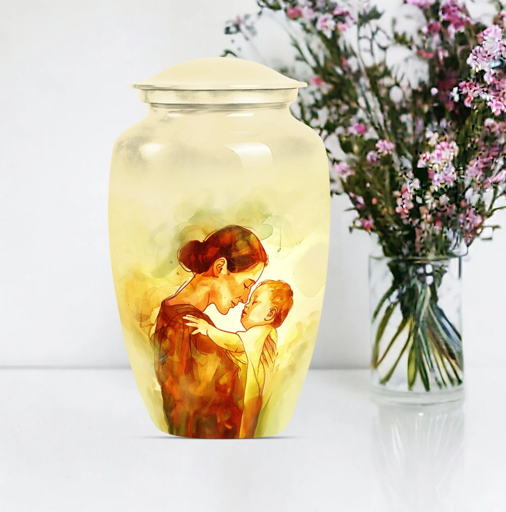 Serenity: Mother Urn, Timeless Memorial Cremation Artifact