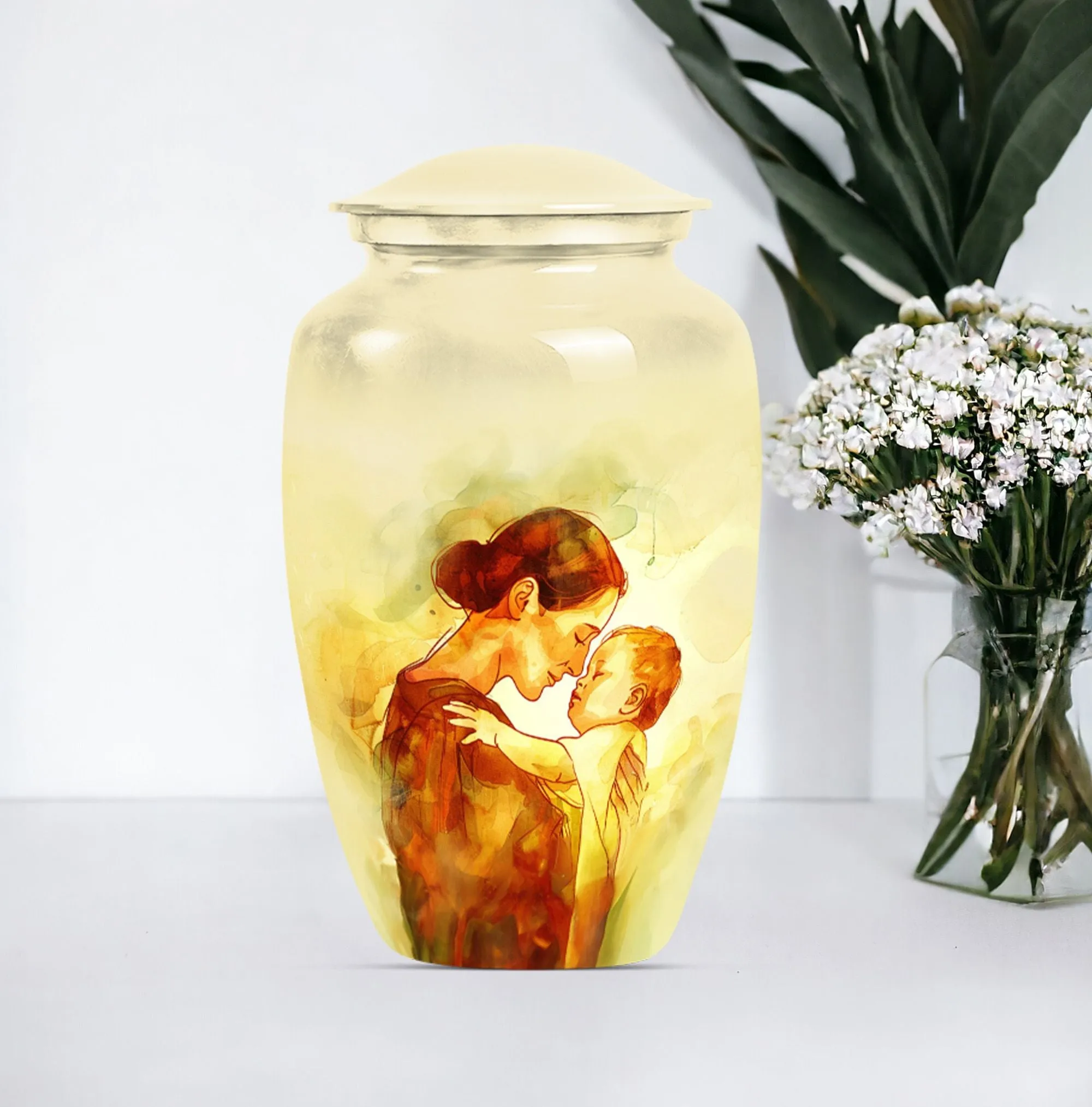Serenity: Mother Urn, Timeless Memorial Cremation Artifact