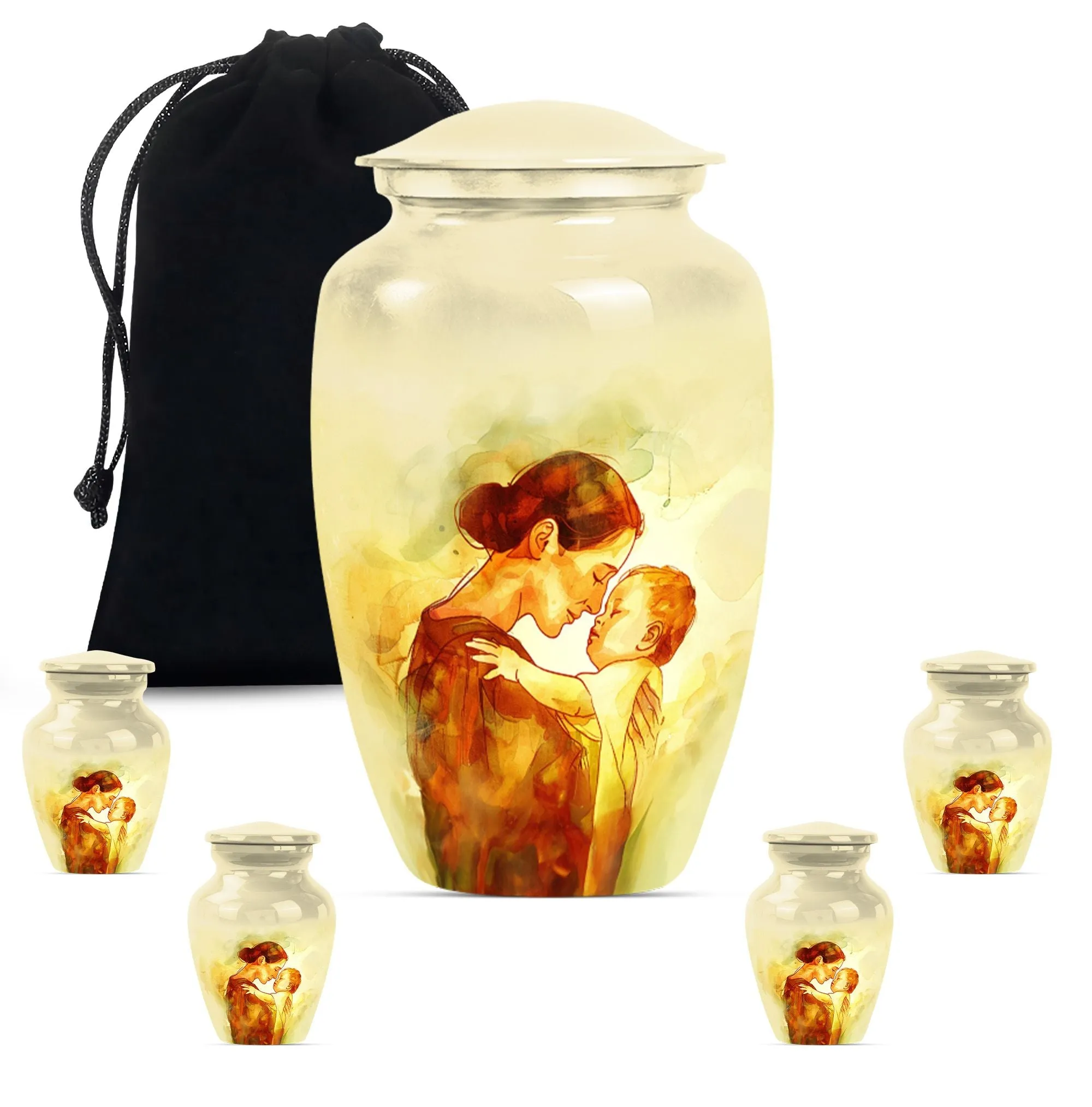 Serenity: Mother Urn, Timeless Memorial Cremation Artifact