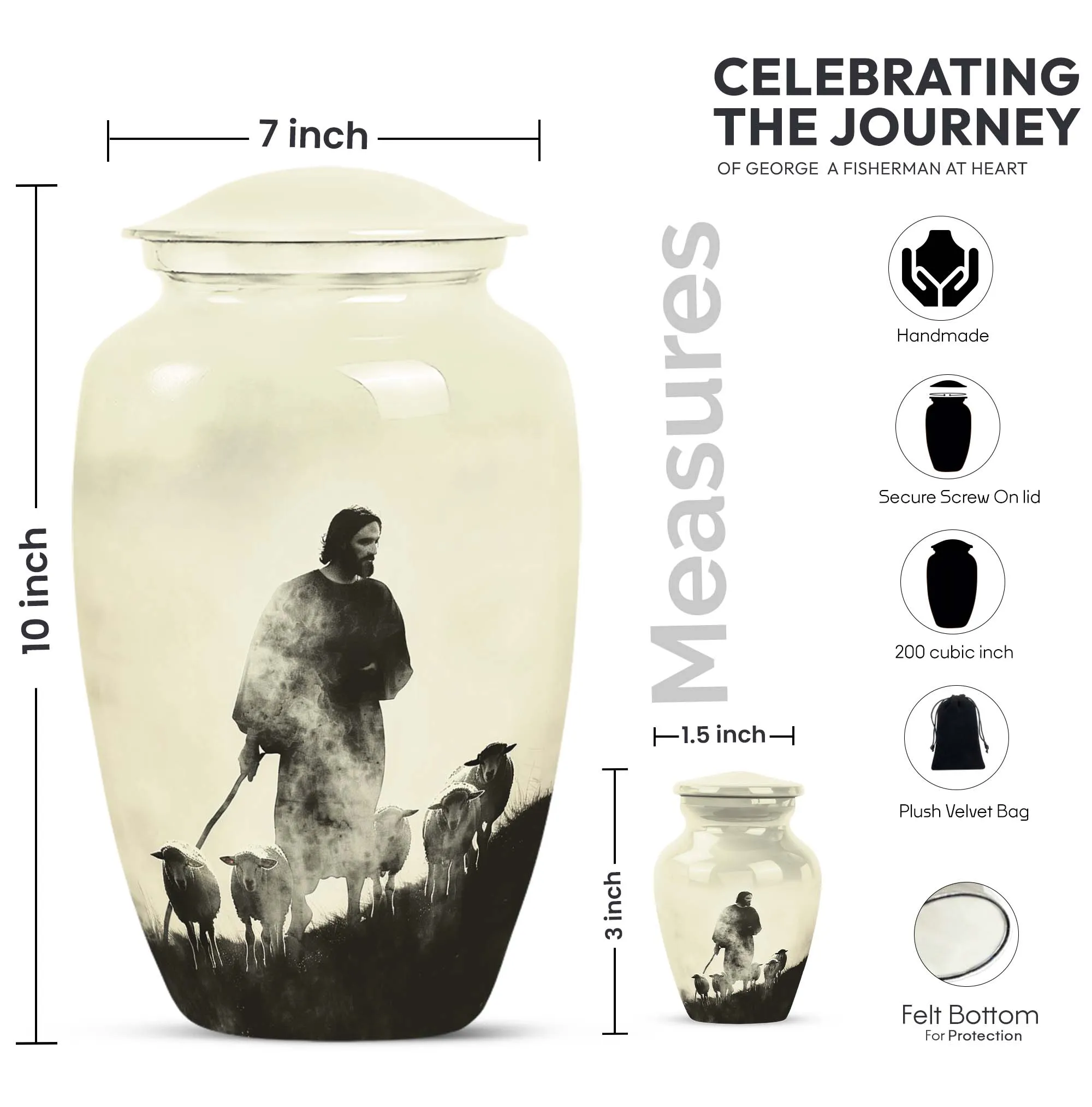 Shepherd Urn as Memorial Cremation Vault