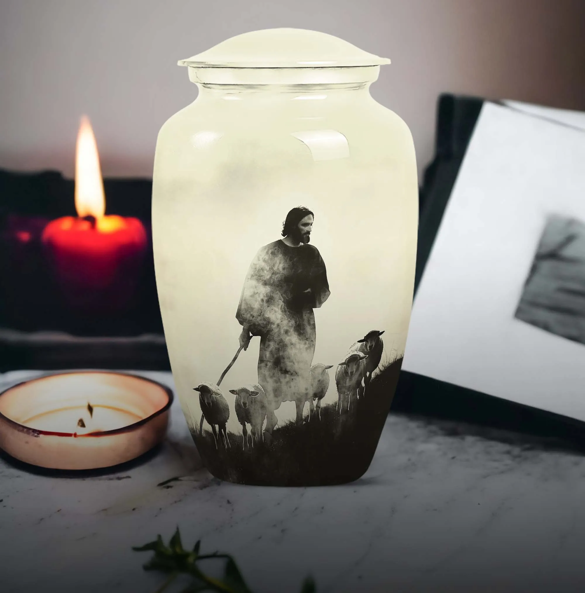 Shepherd Urn as Memorial Cremation Vault
