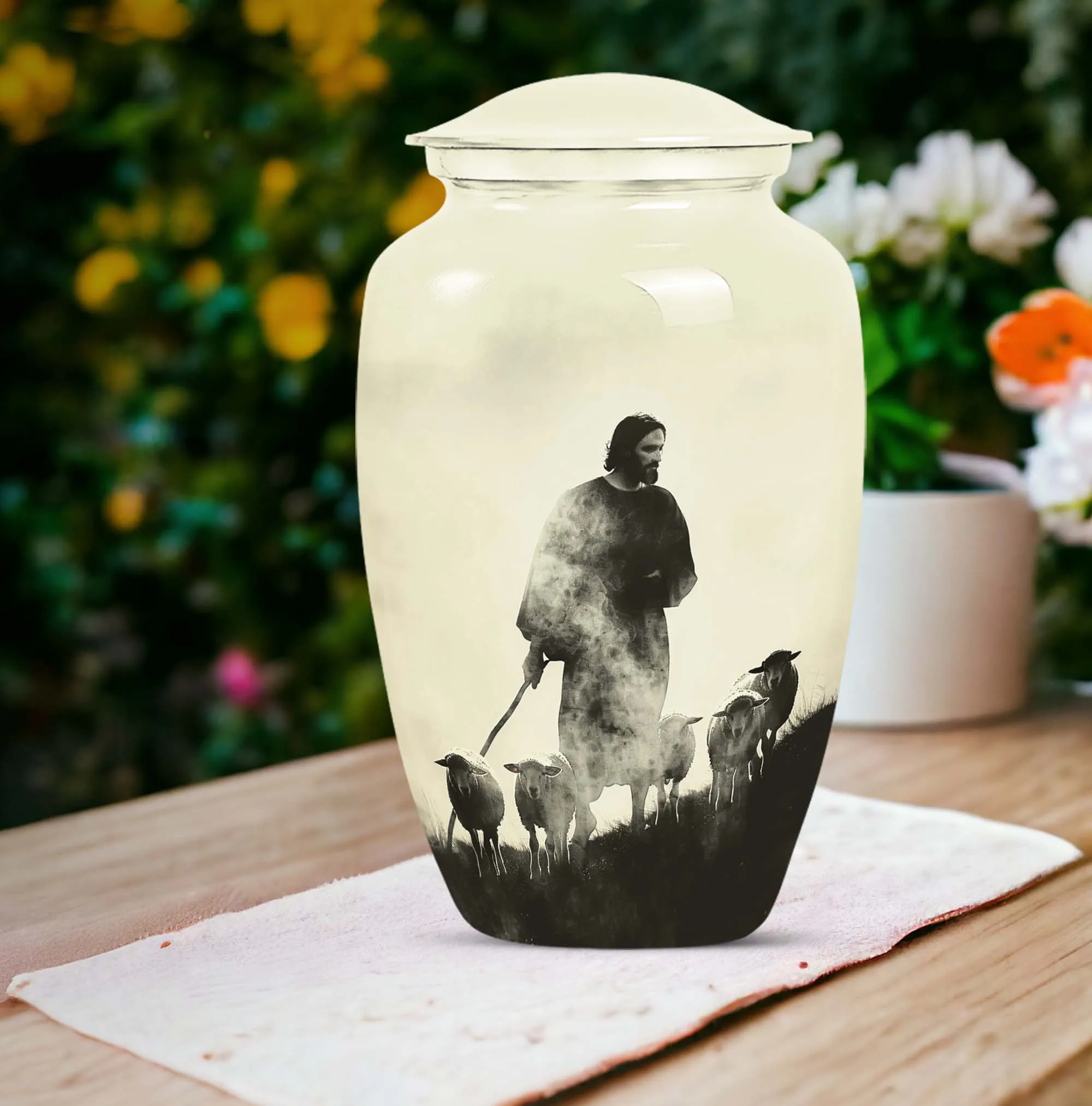 Shepherd Urn as Memorial Cremation Vault