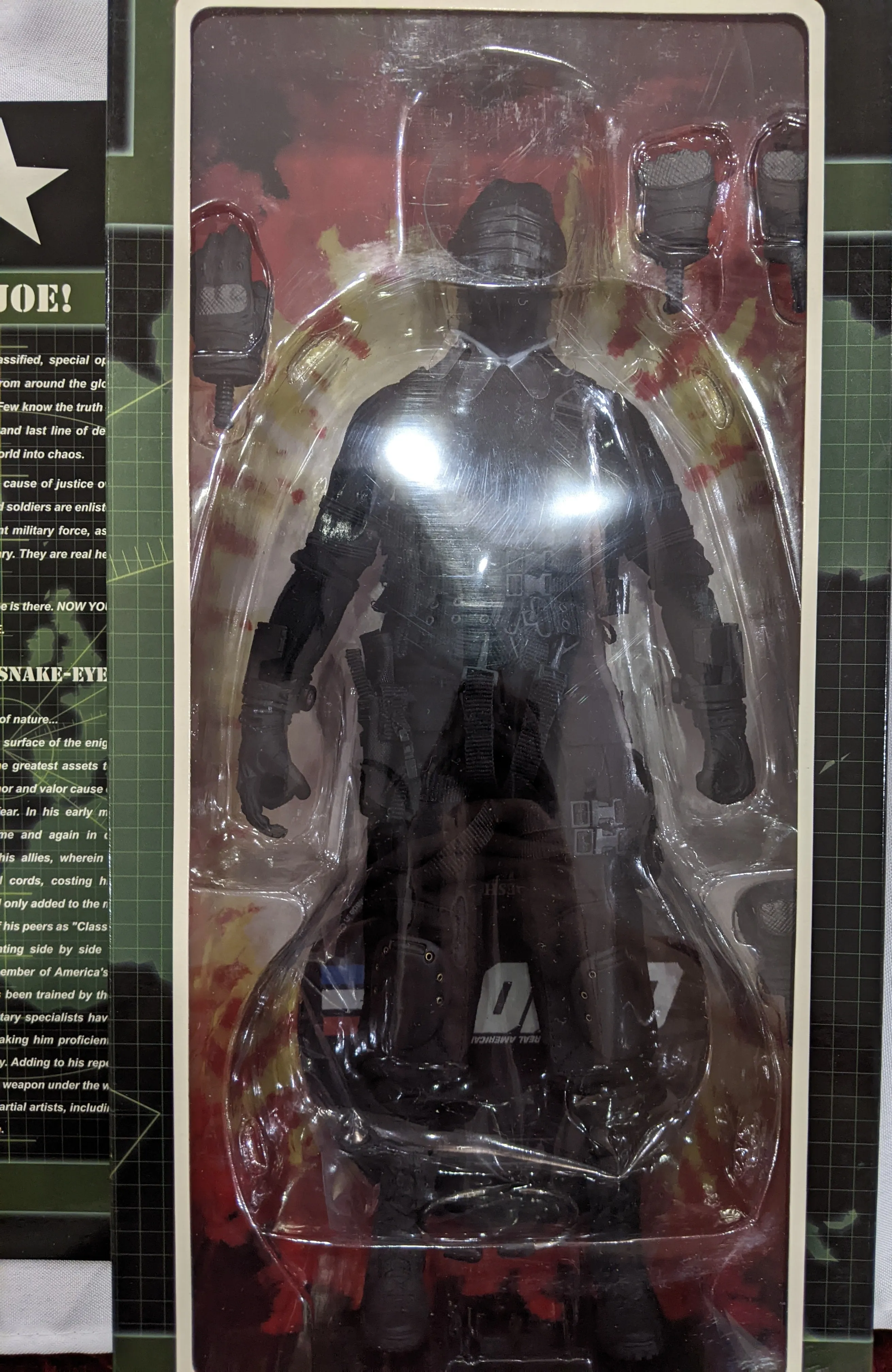 Sideshow Collectible 1/6 G.I. Joe Commando Snake Eyes Sixth Scale Figure - B *Open Box*