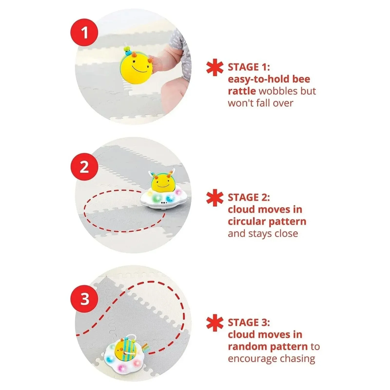Skip Hop Explore & More Follow - Bee Crawl Toy